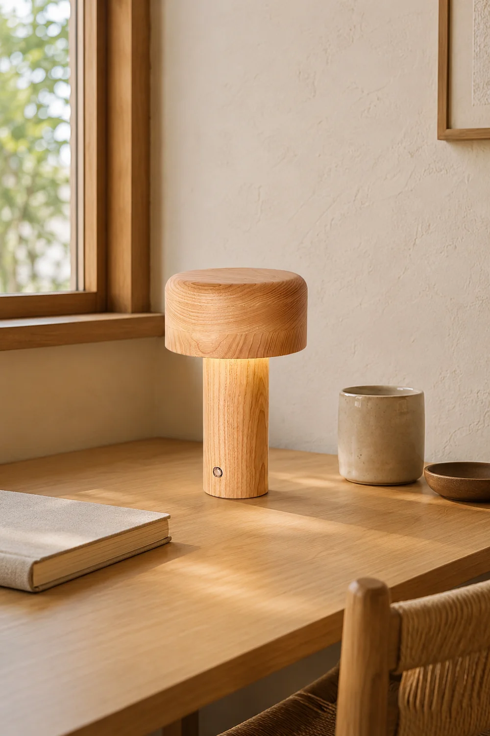 Wooden Tower Table Lamp - Lumpaz