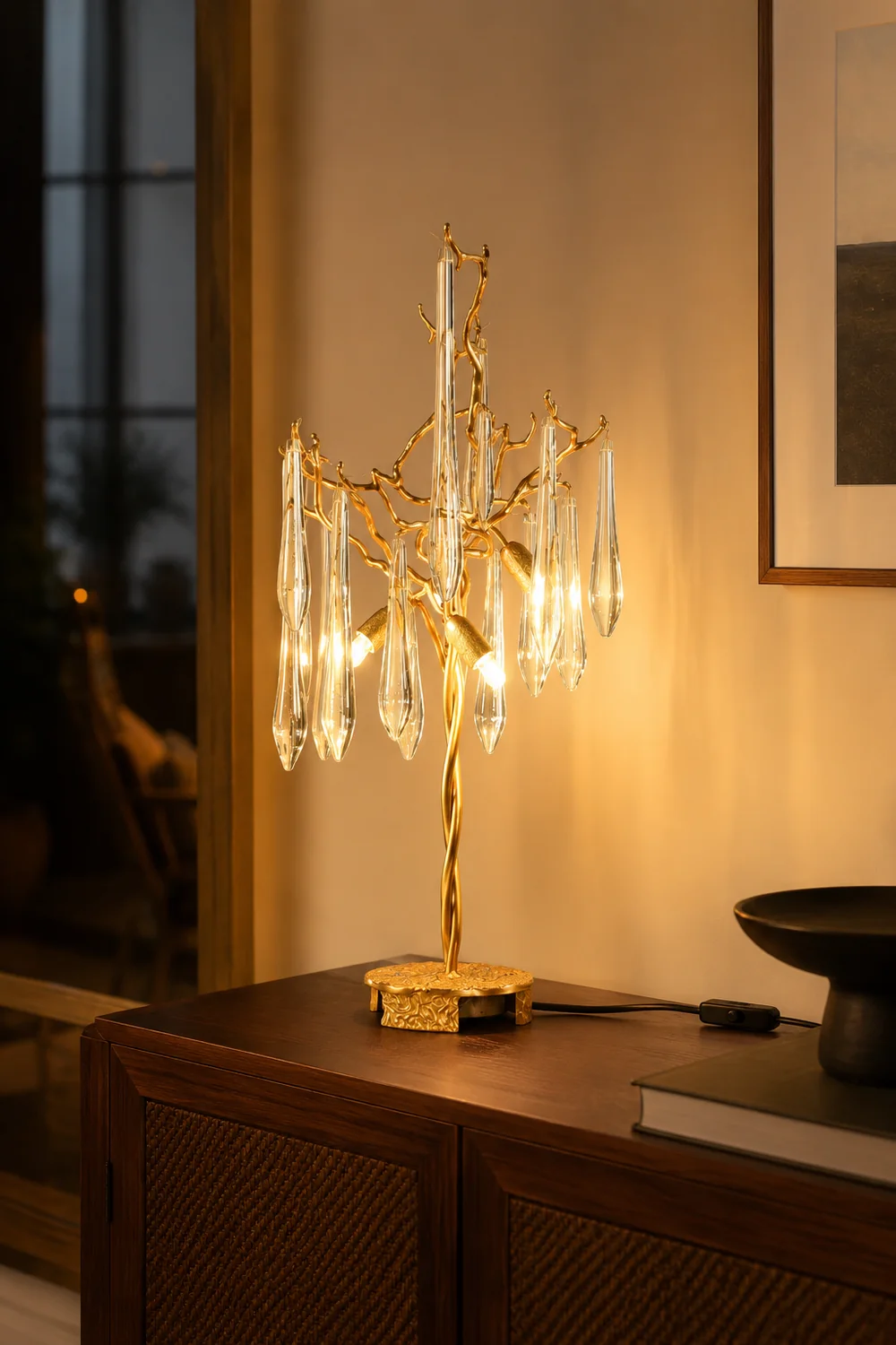 Aqua Willow Table Lamp - Lumpaz