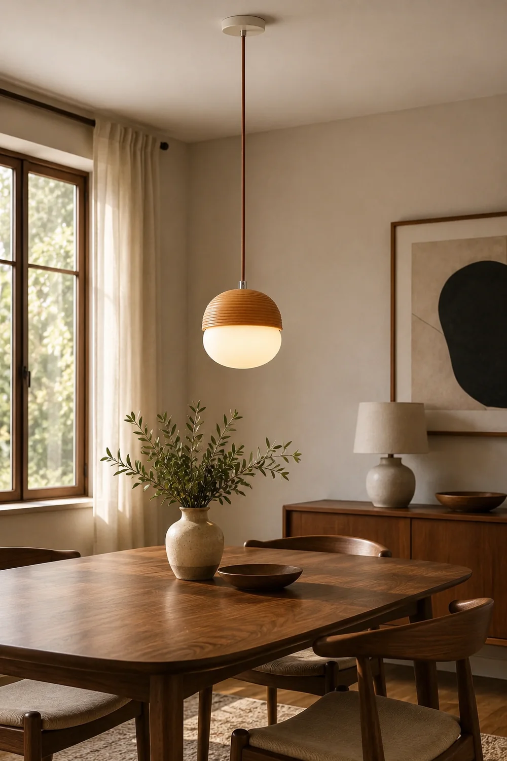Wood Nut Pendant Lamp - Lumpaz