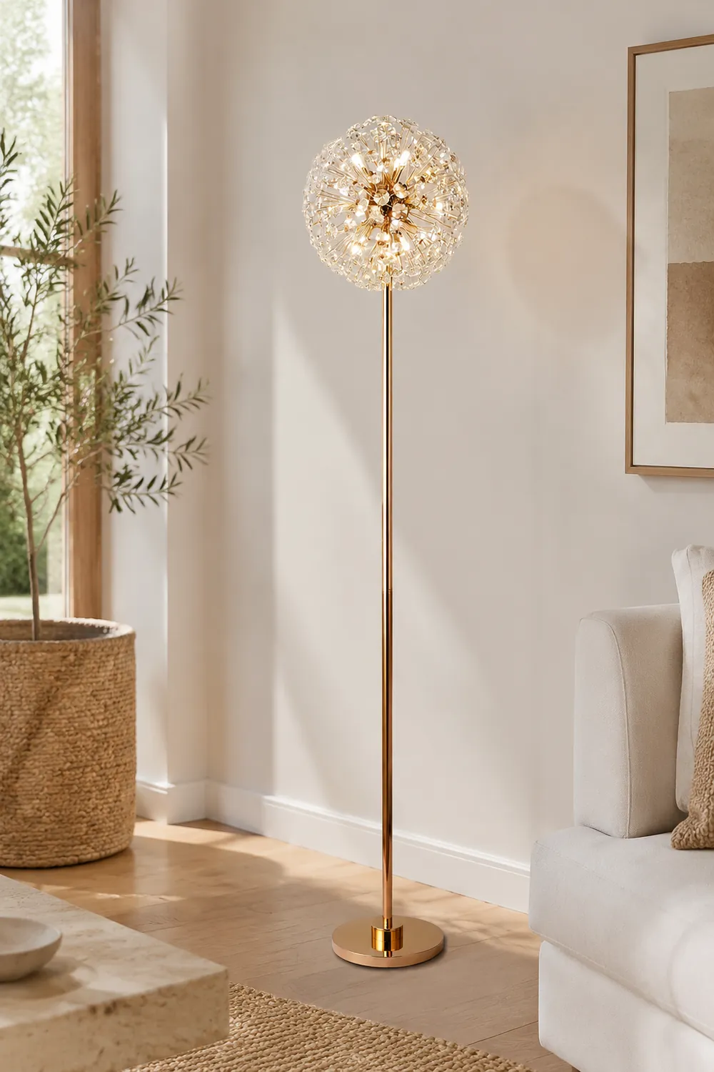 Crystal Dandelion Floor Lamp - Lumpaz