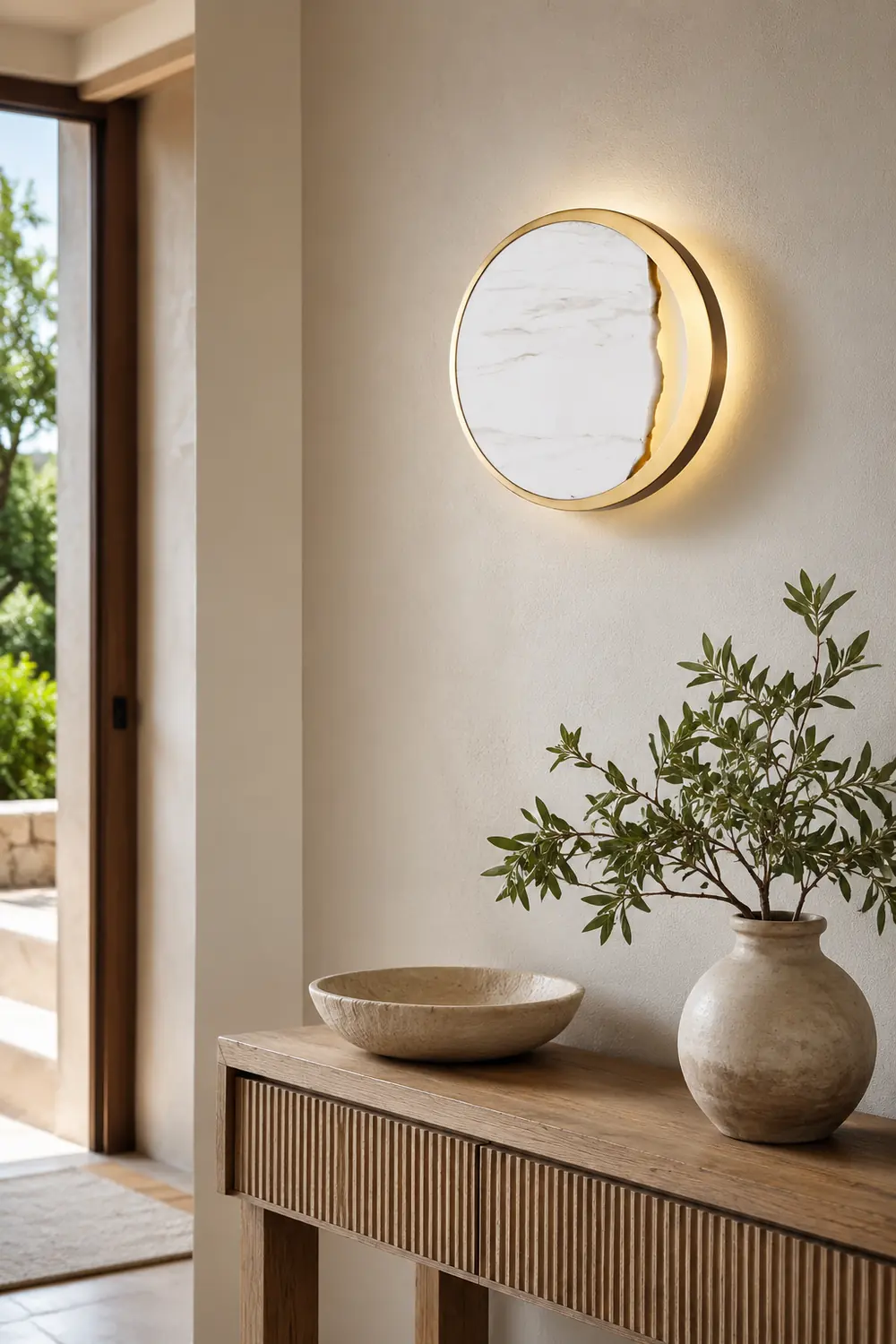 Eclipse Marble Wall Lamp - Lumpaz