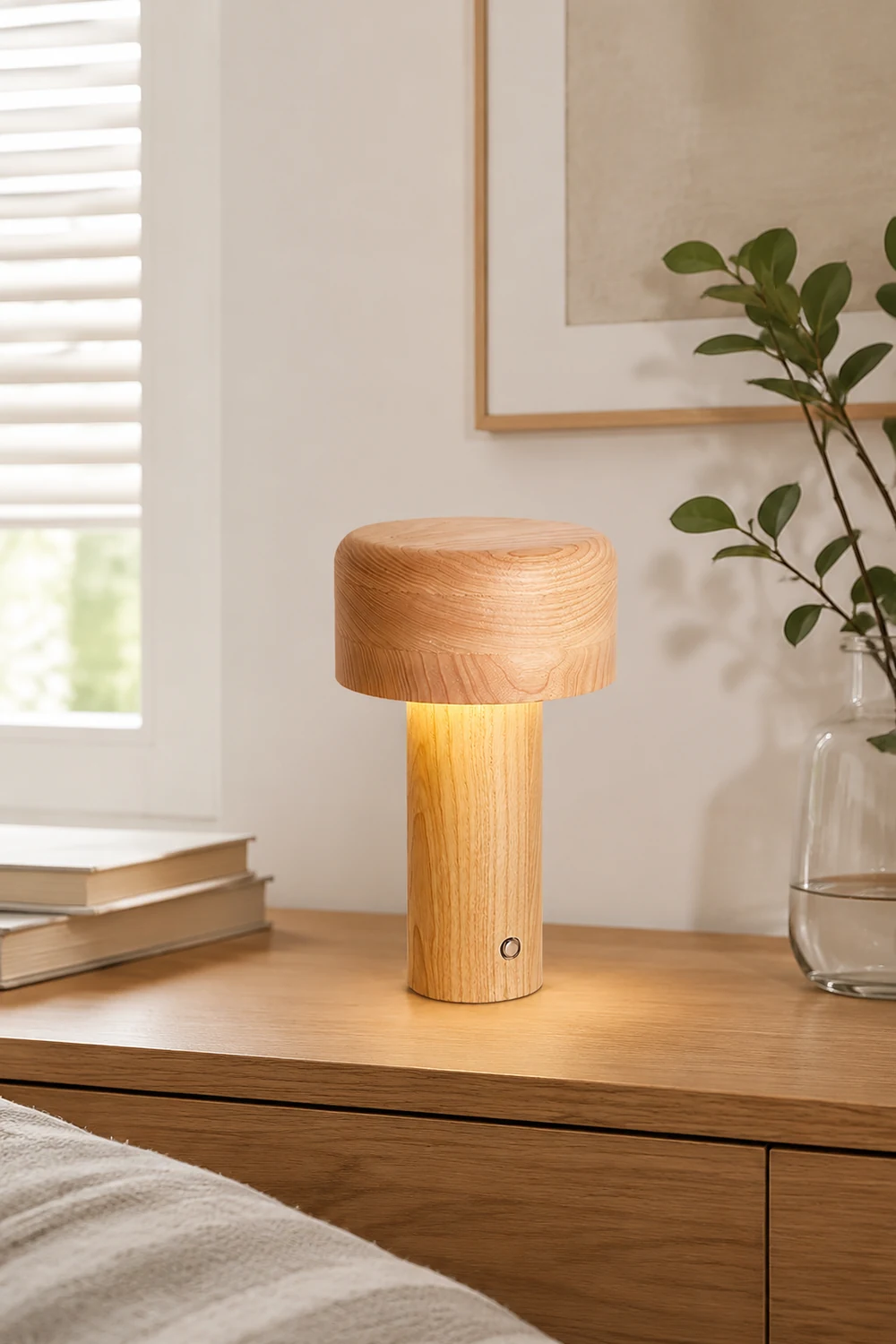 Wooden Tower Table Lamp - Lumpaz