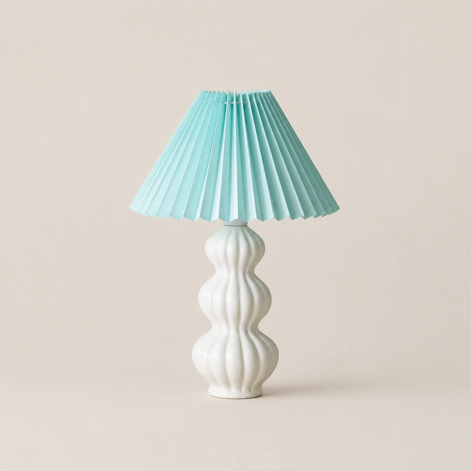 Luna Pleated Table Lamp - Lumpaz