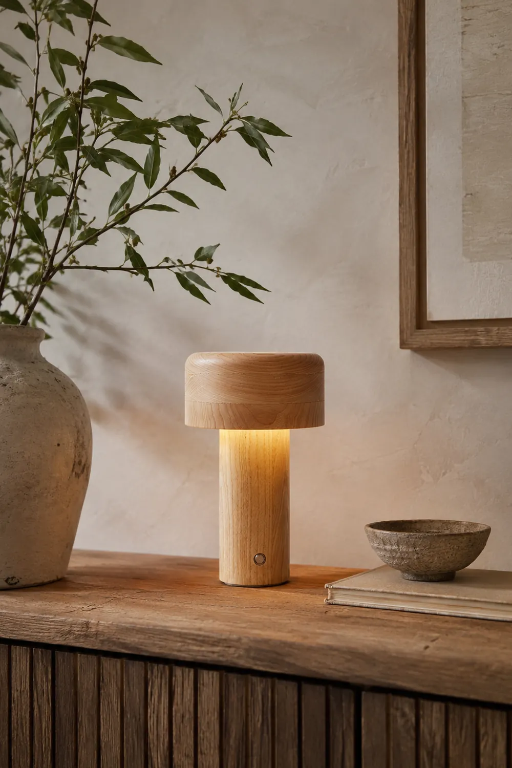 Wooden Tower Table Lamp - Lumpaz