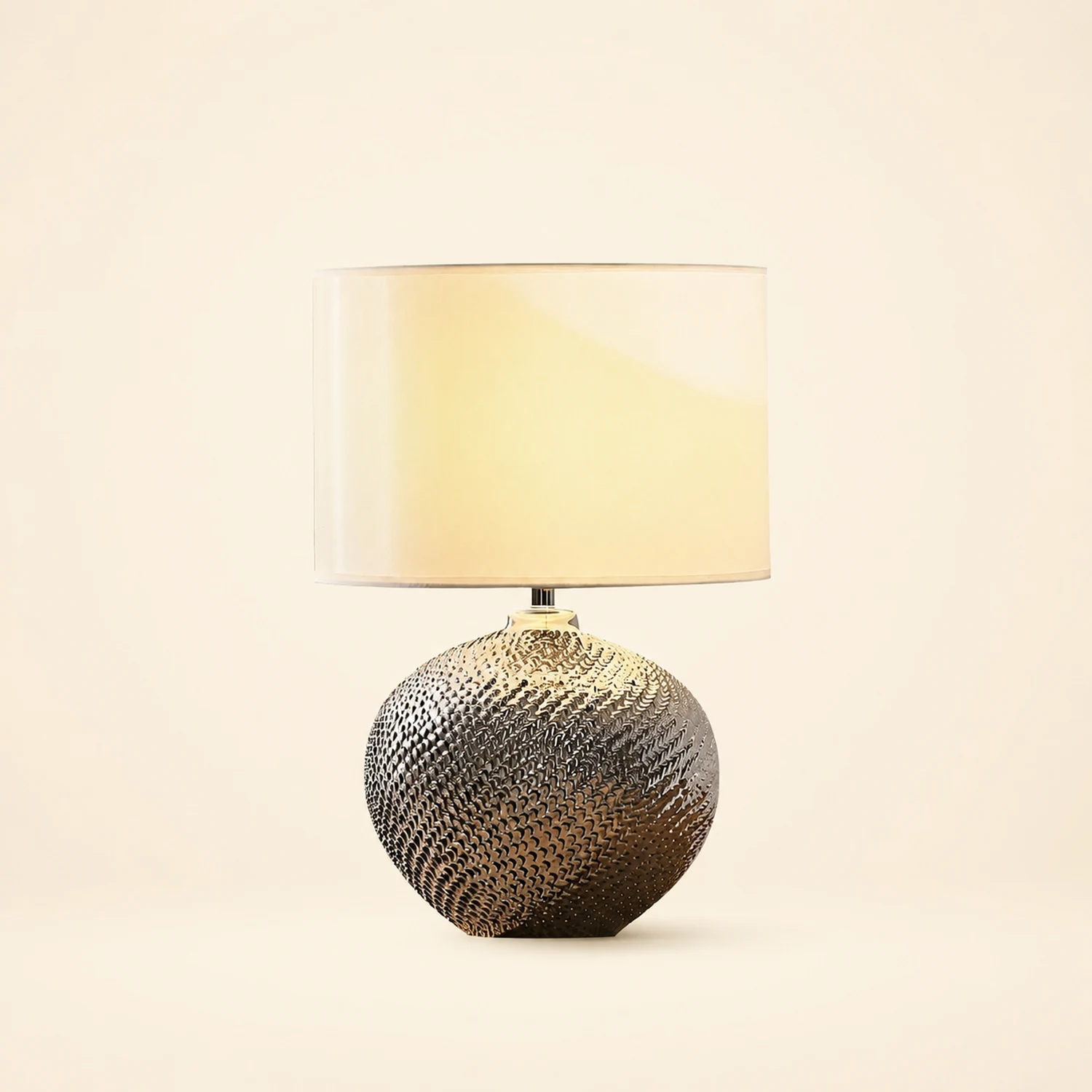Mabel Textured Ceramic Table Lamp - Lumpaz