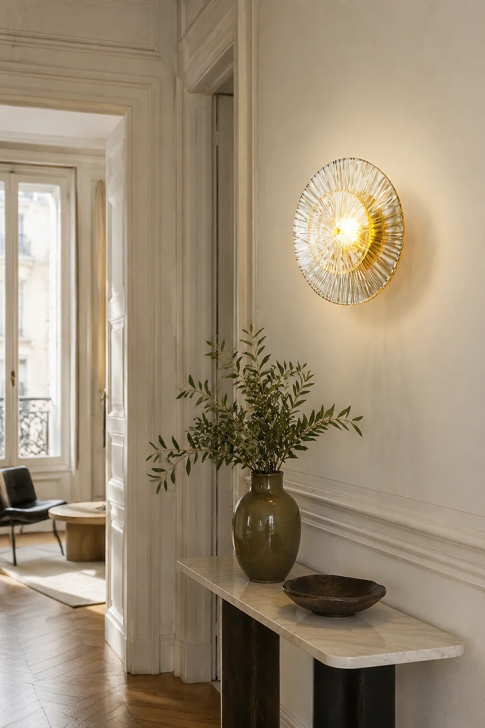 Round Crystal Wall Lamp - Lumpaz