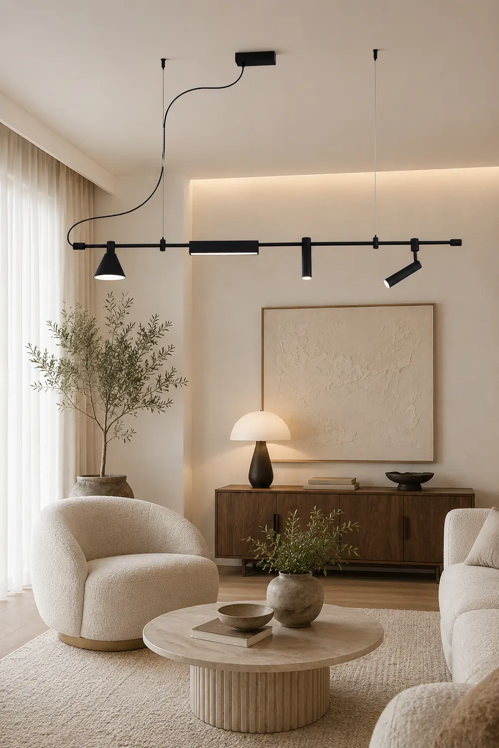Horizontal Linear LED Pendant Lamp - Lumpaz