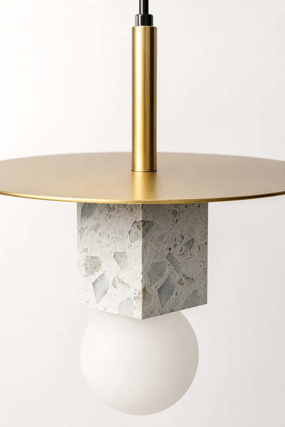 Stone Square Pendant Lamp - Lumpaz