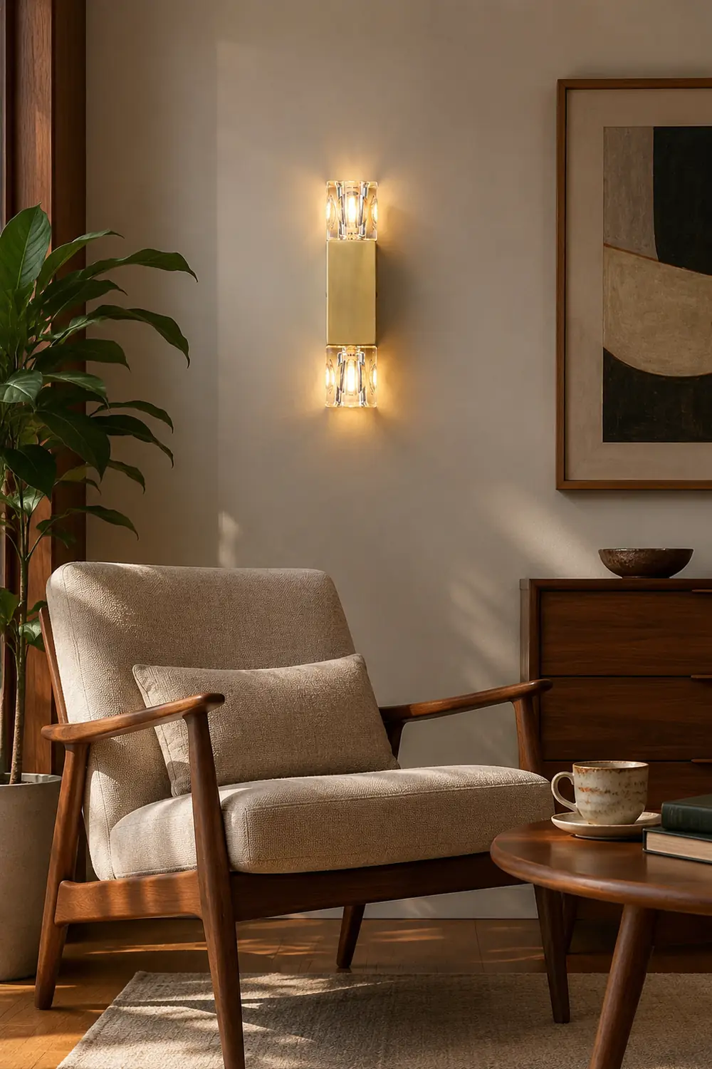 Rectangle Crystal Wall Lamp - Lumpaz
