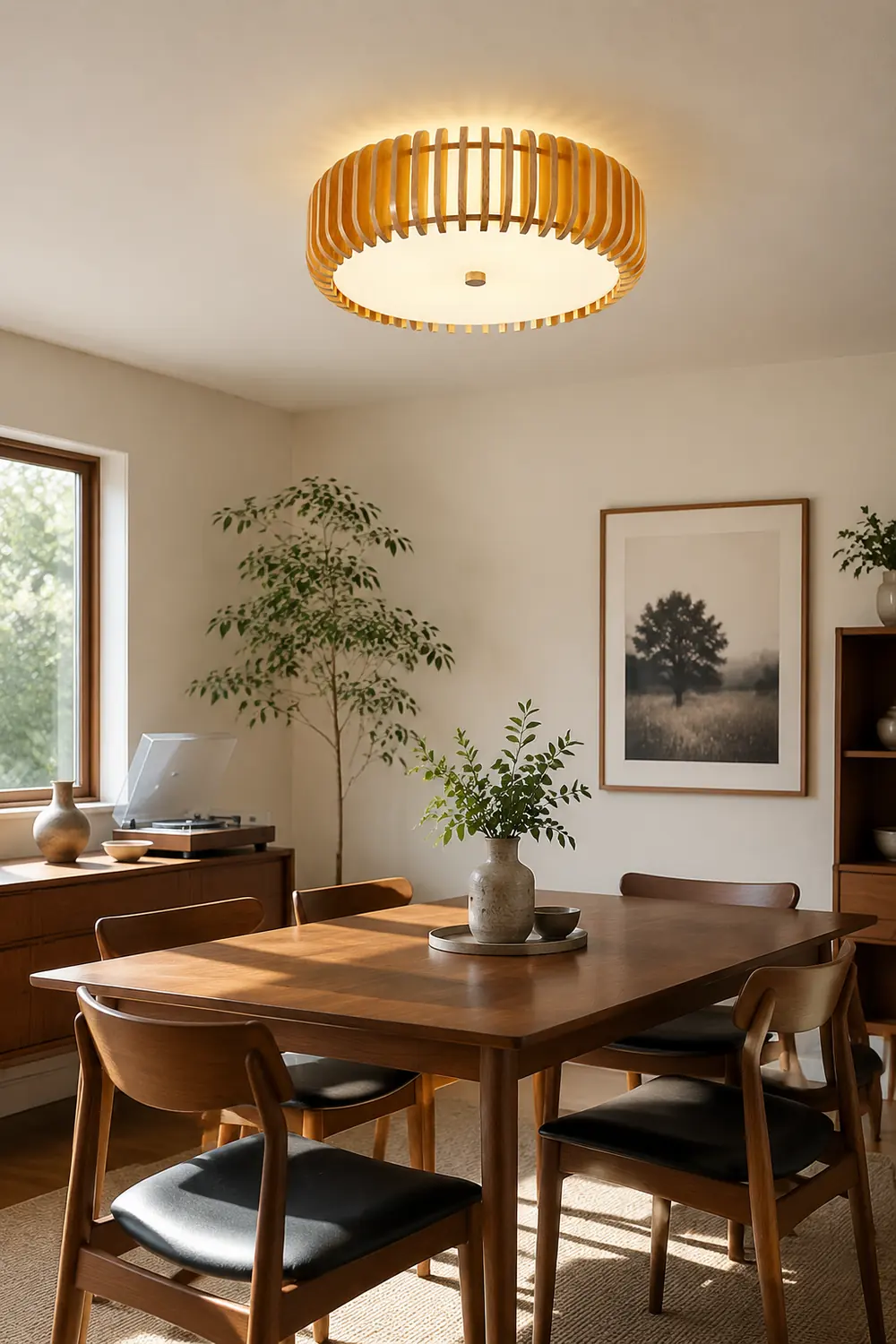 Wooden Drum Ceiling Lamp - Lumpaz