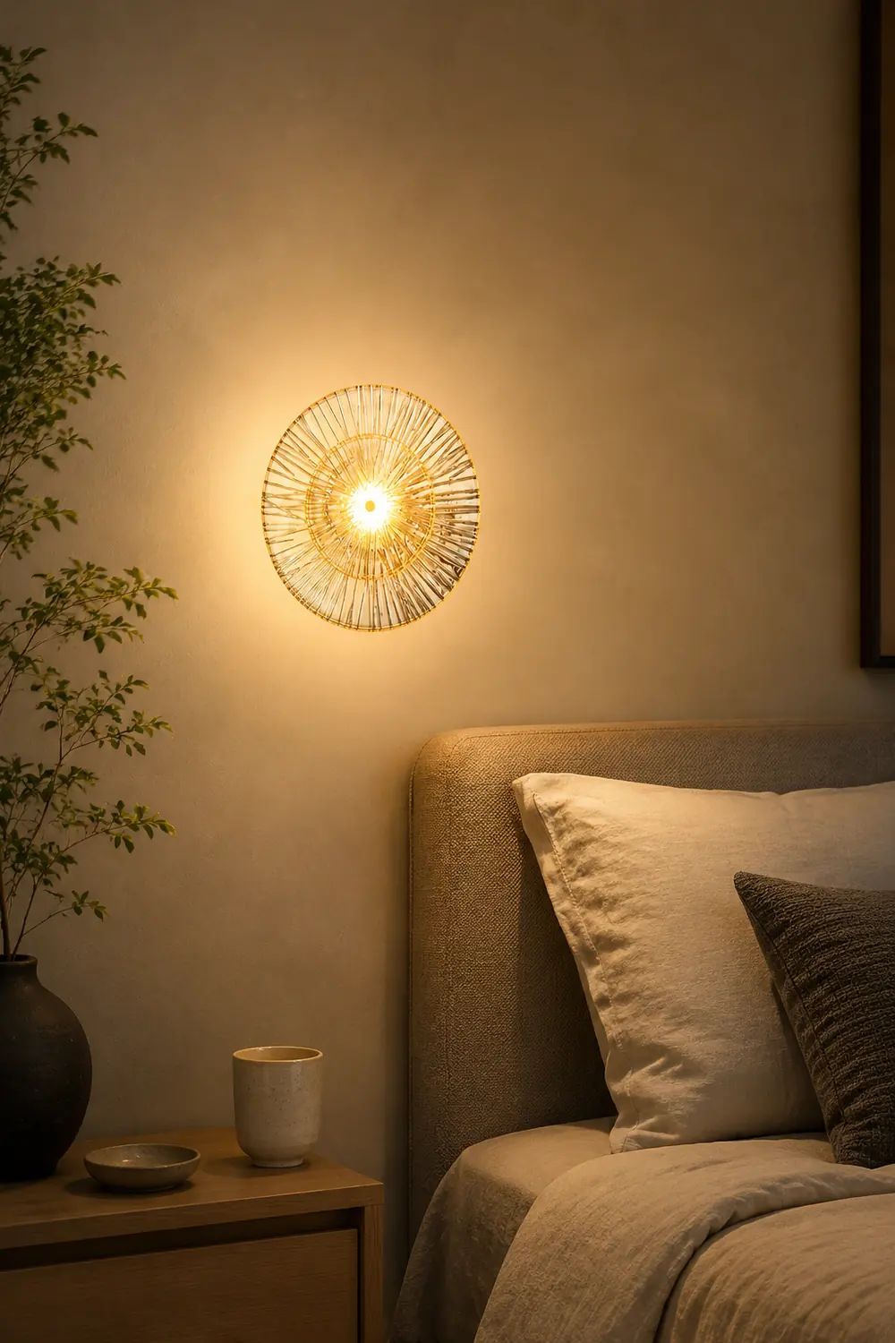 Round Crystal Wall Lamp - Lumpaz