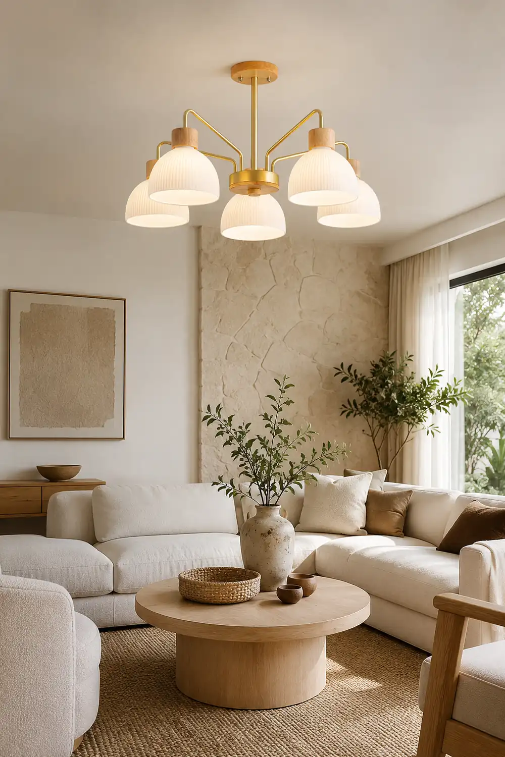 Ribbed Chandelier - Lumpaz