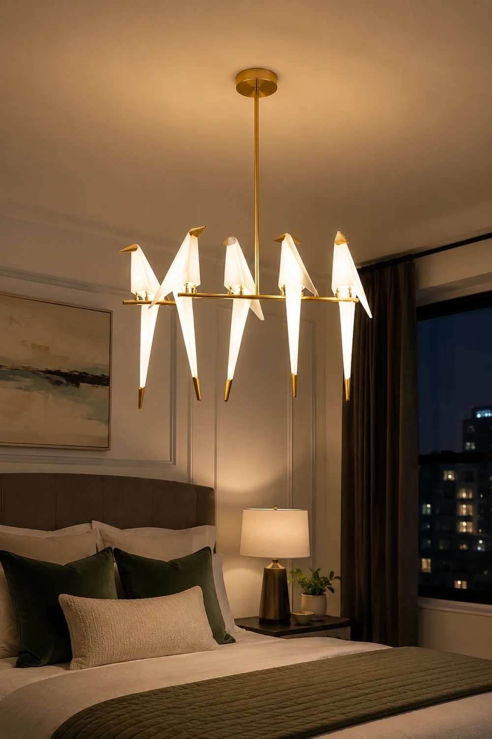 Perching Bird Chandelier - Lumpaz