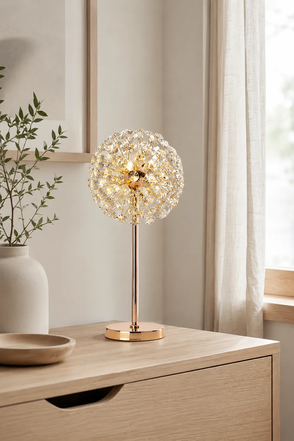 Crystal Dandelion Table Lamp - Lumpaz