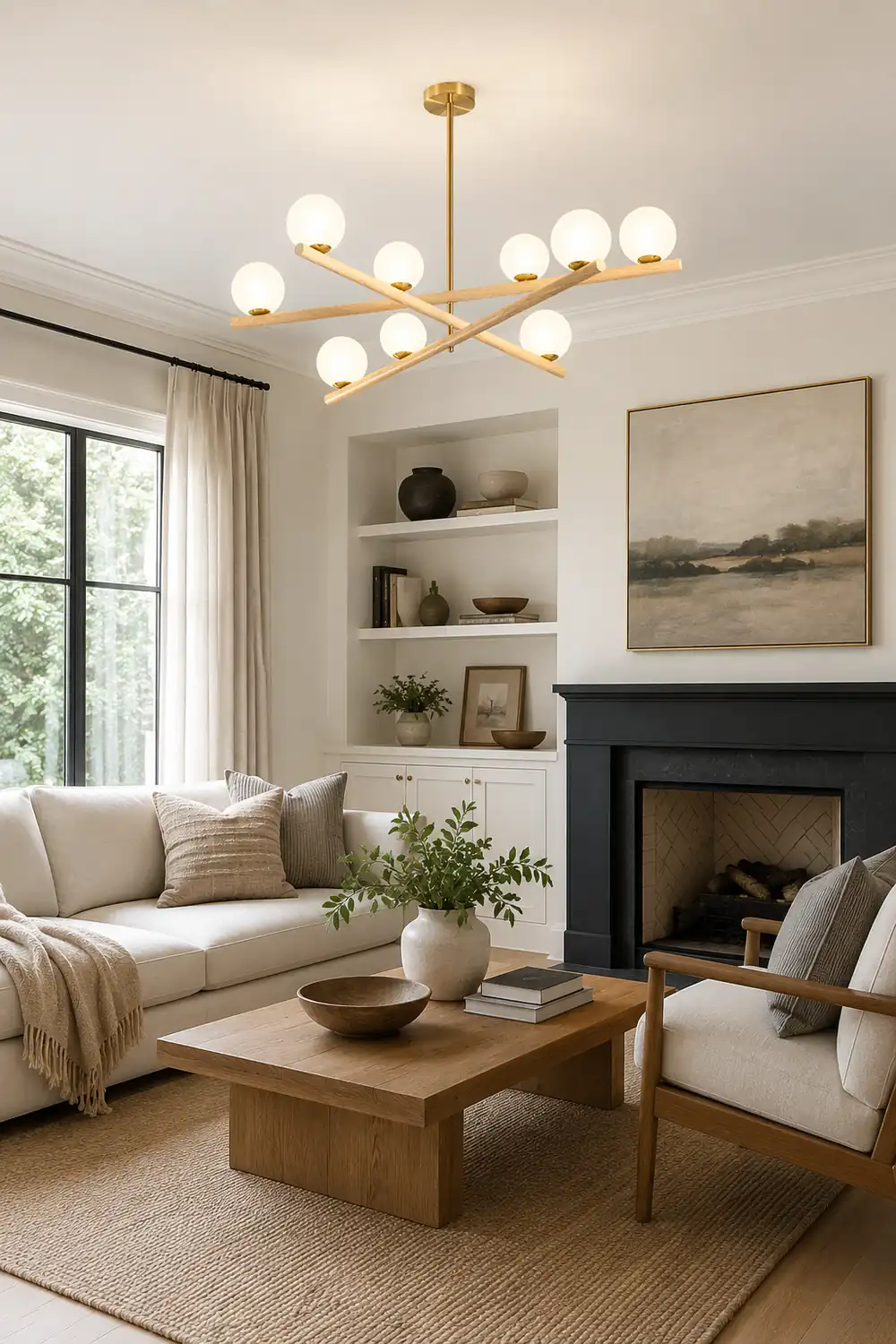 Line Ball Chandelier - Lumpaz