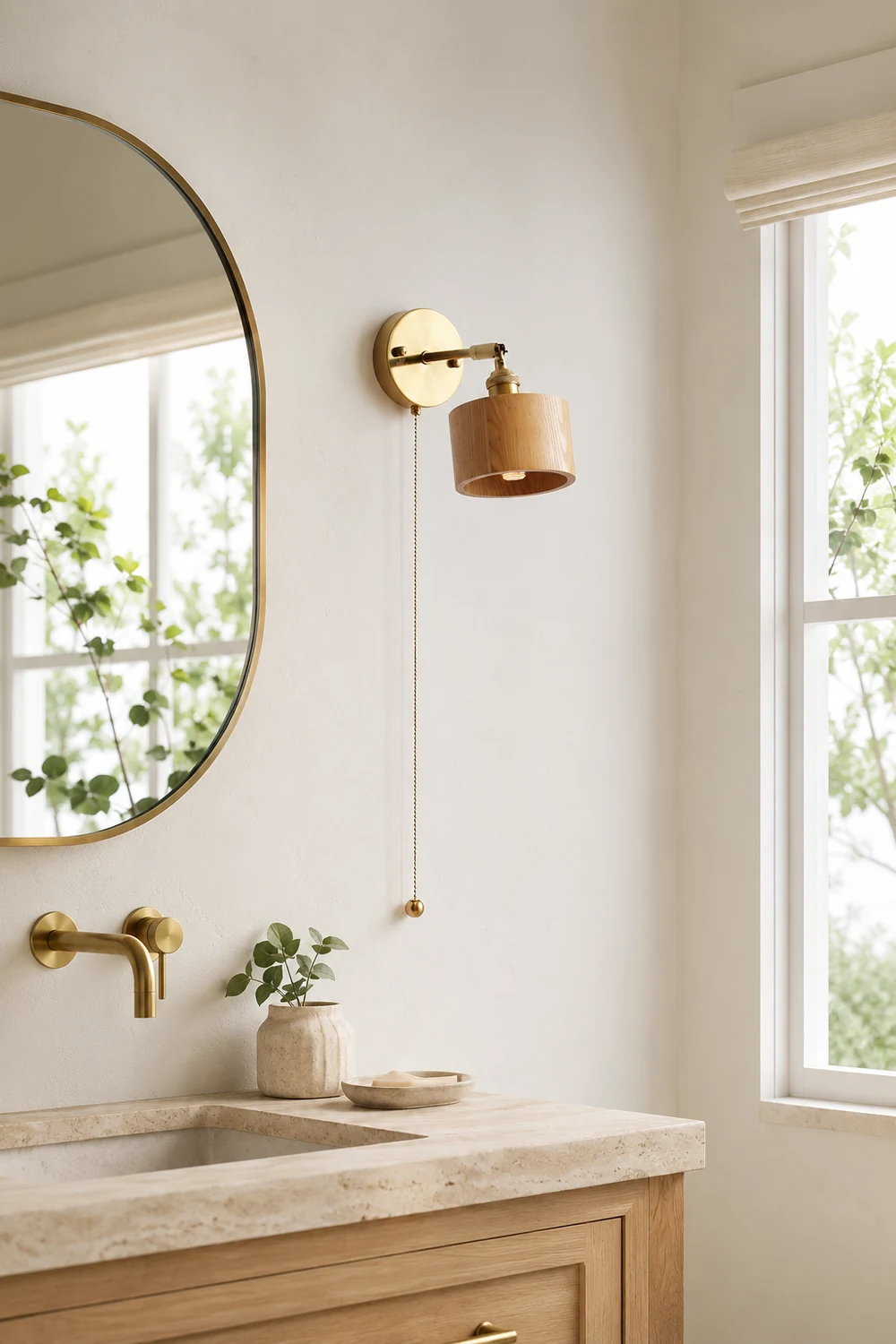 Rotatable Wooden Wall Lamp - Lumpaz