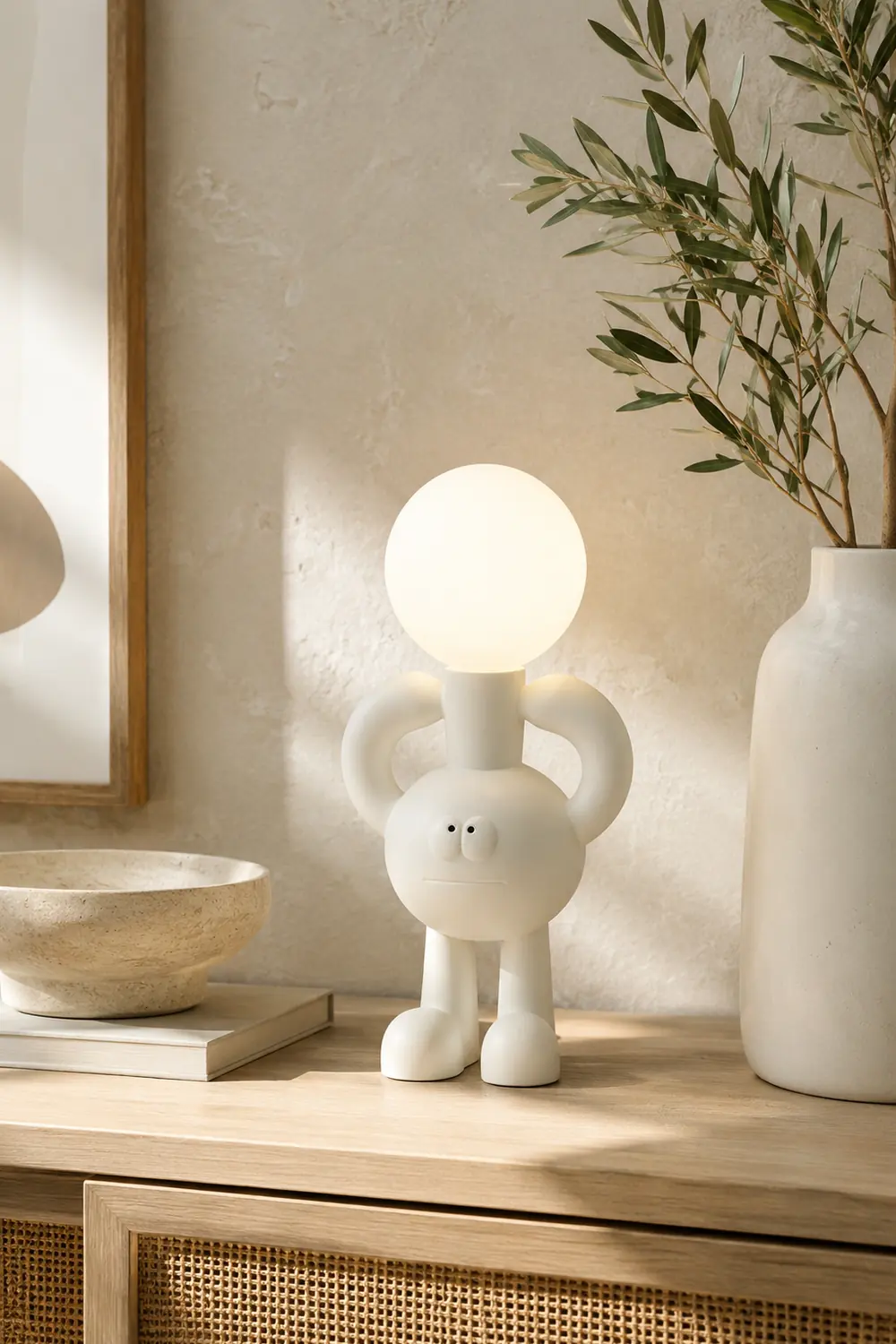 Resin Robot Table Lamp - Lumpaz