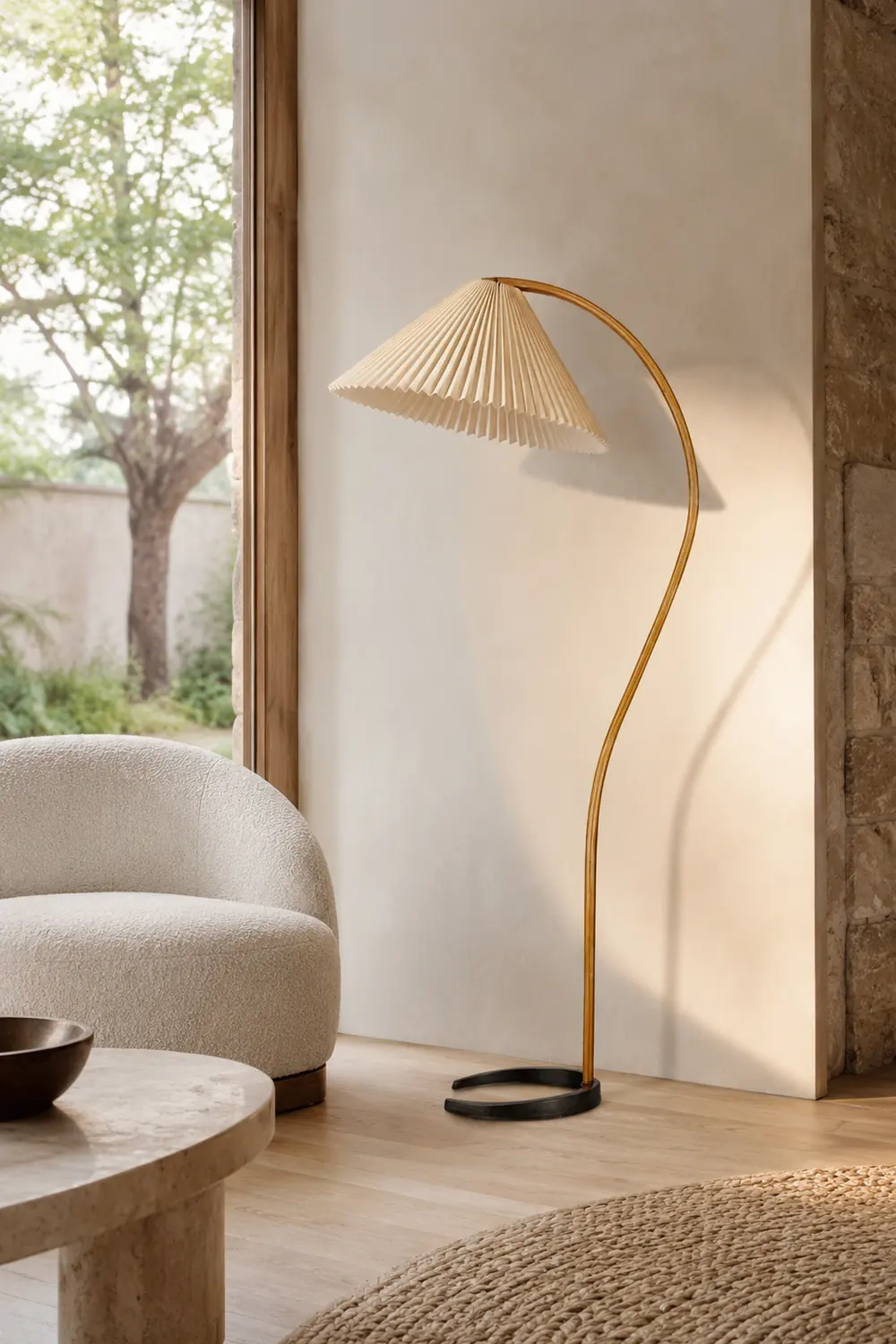 Caprani Wooden Floor Lamp - Lumpaz