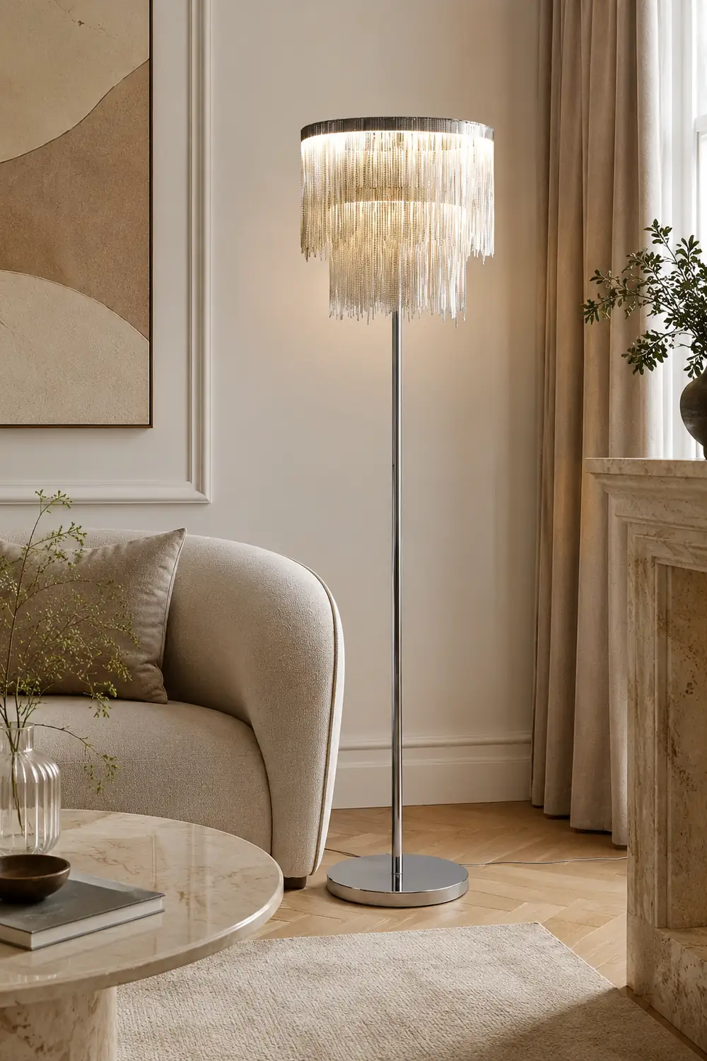 Cadena Tassel Floor Lamp - Lumpaz