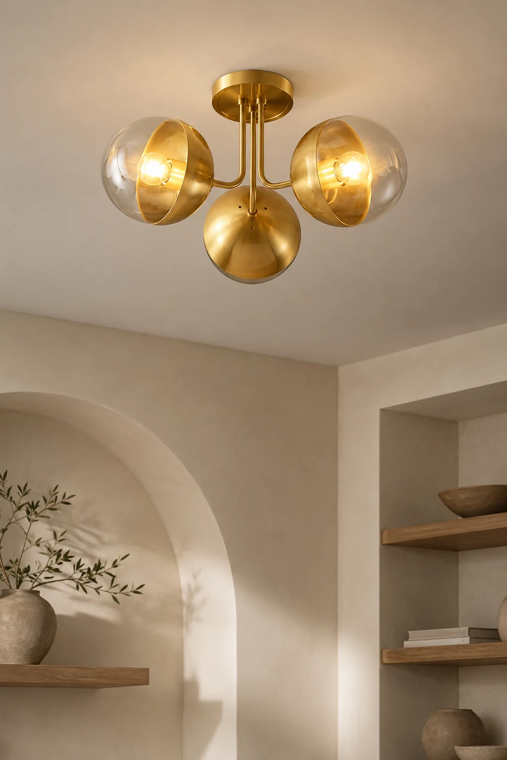 Brass Globulars Ceiling Lamp - Lumpaz