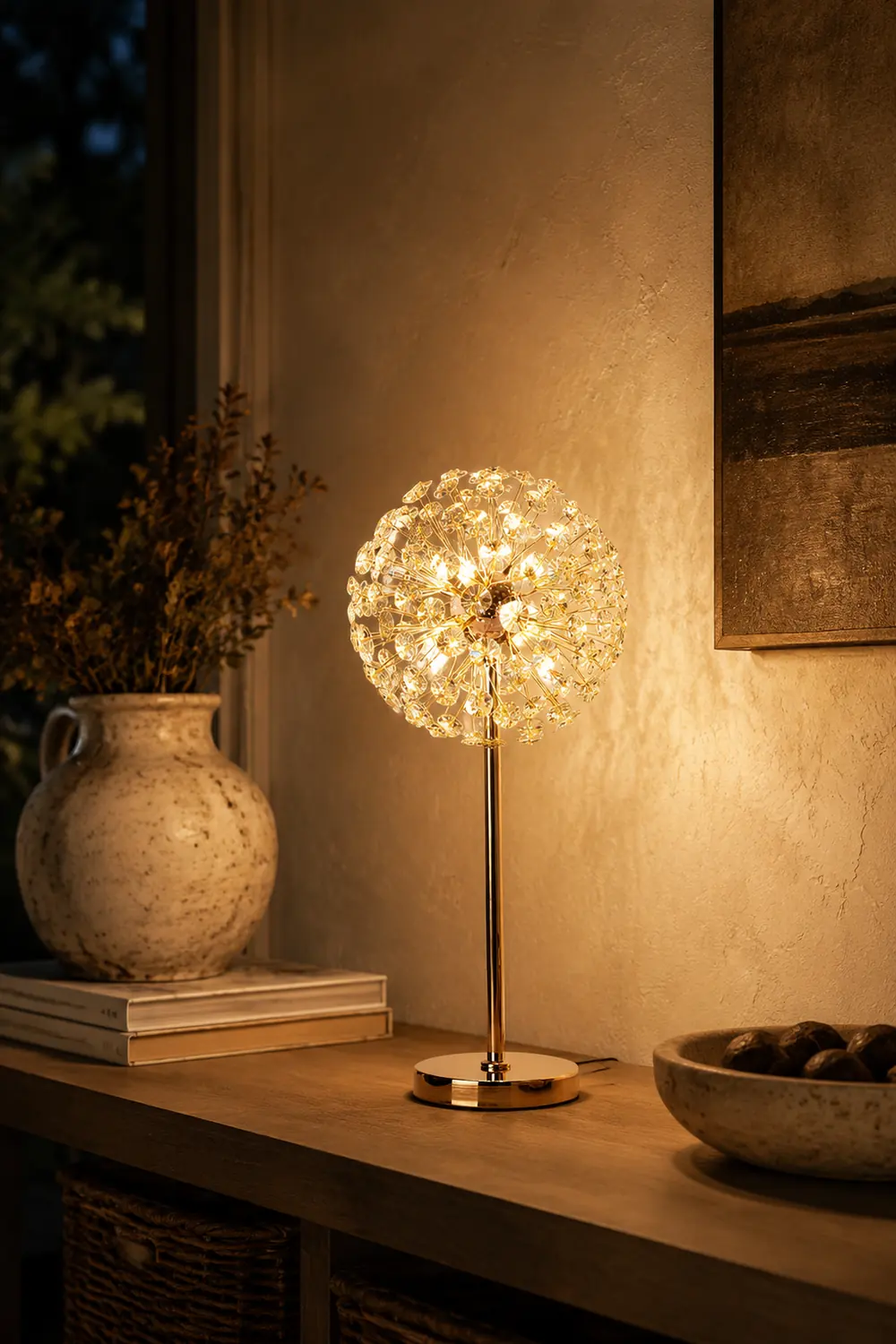 Crystal Dandelion Table Lamp - Lumpaz