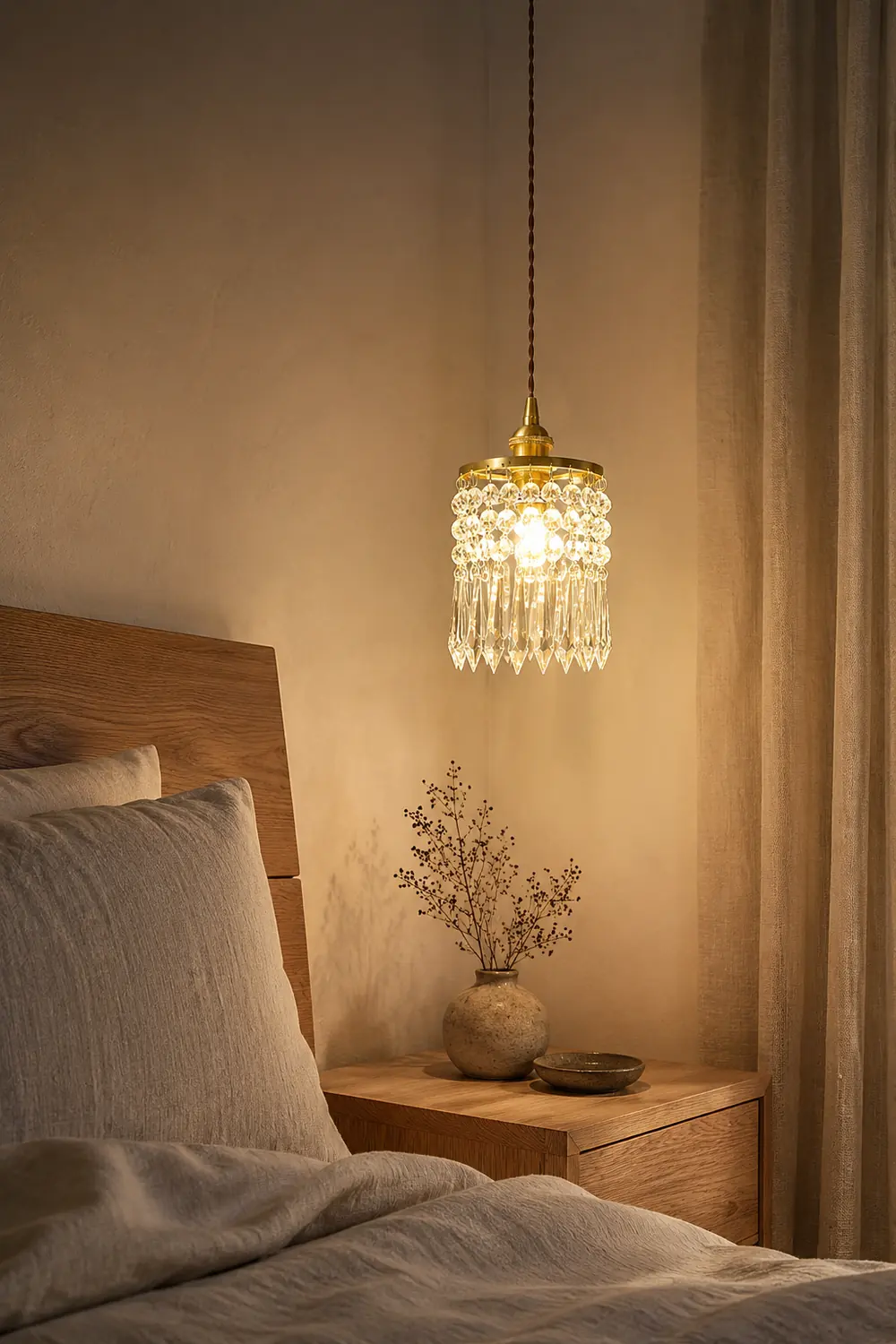 Vintage Crystal Pendant Lamp - Lumpaz