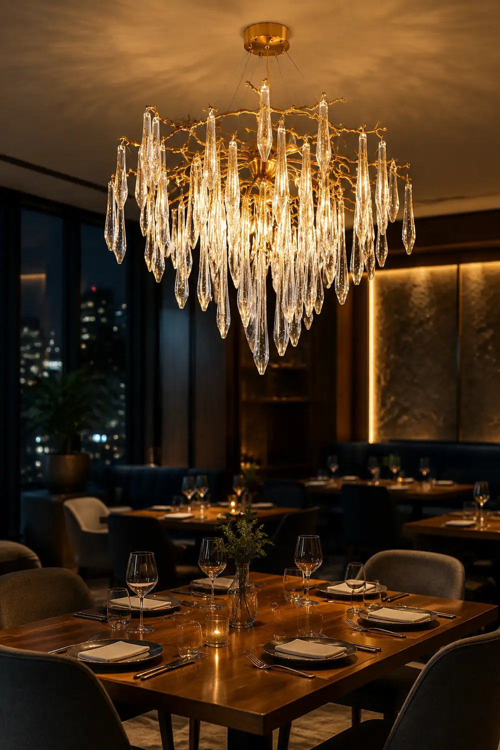 Icicle Crystal Chandelier - Lumpaz