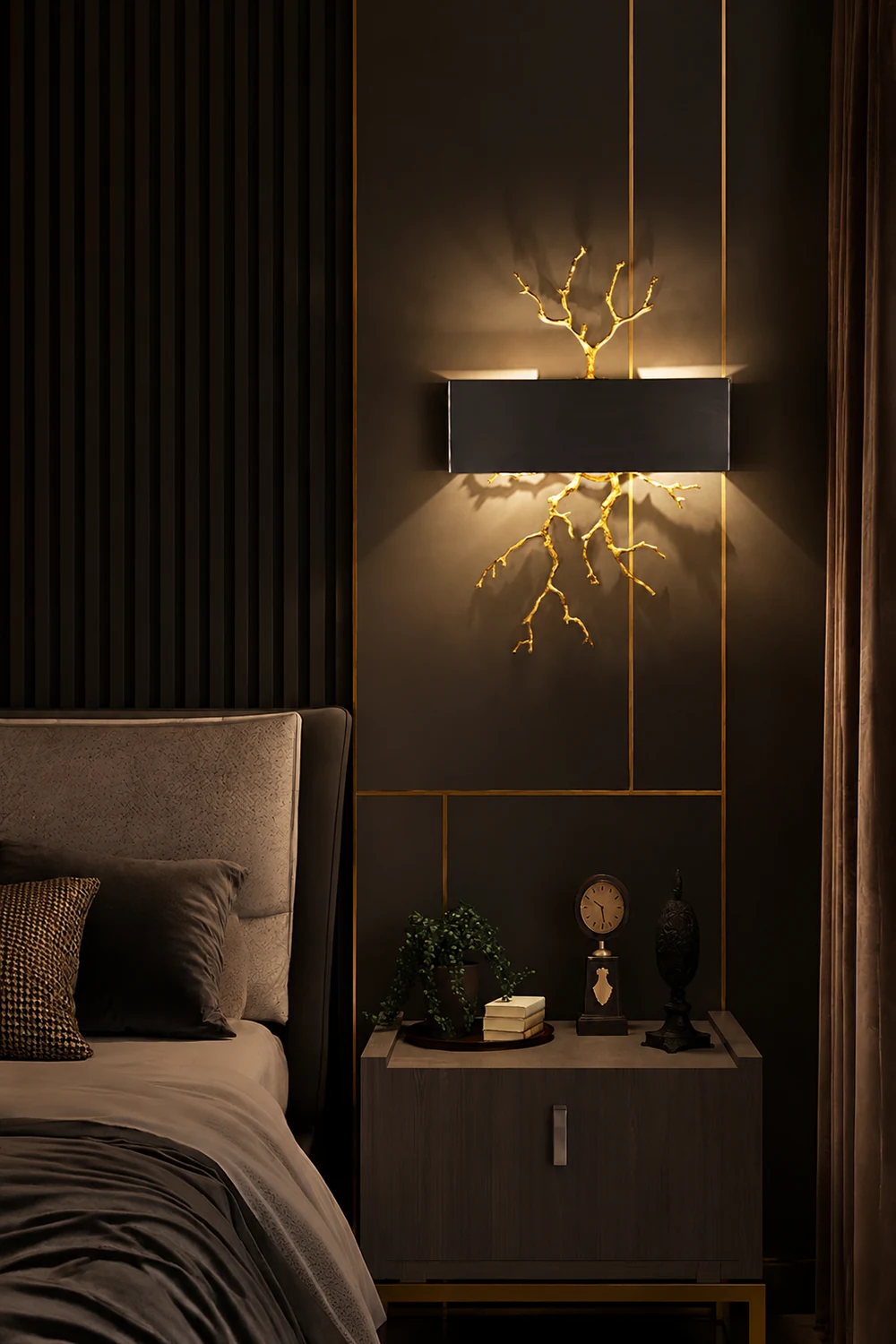 Brass Branch Wall Lamp - Lumpaz