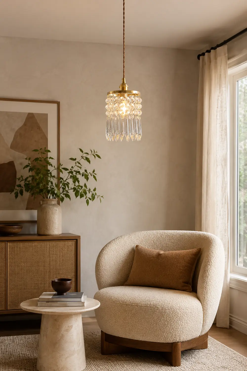 Vintage Crystal Pendant Lamp - Lumpaz