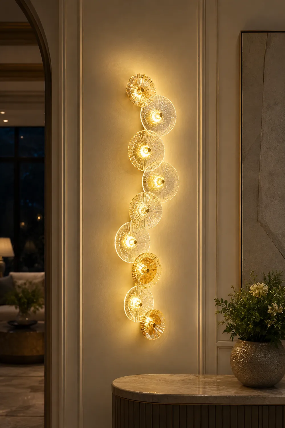 Lotus Leaves Wall Lamp - Lumpaz