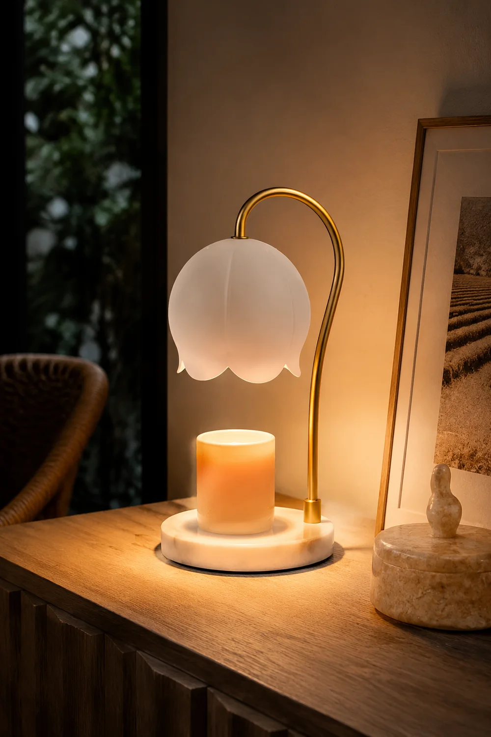 Flower Candle Warmer Lamp - Lumpaz