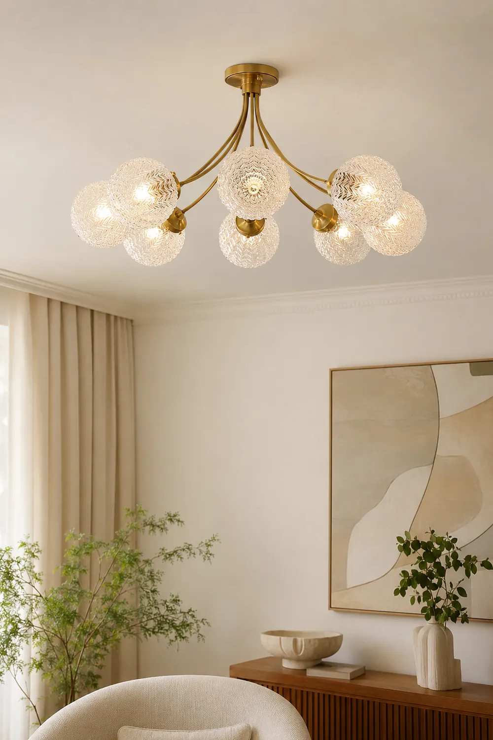 Retro Glass Ceiling Lamp - Lumpaz