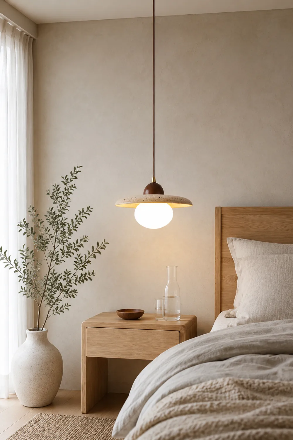 Travertine Pendant Lamp - Lumpaz