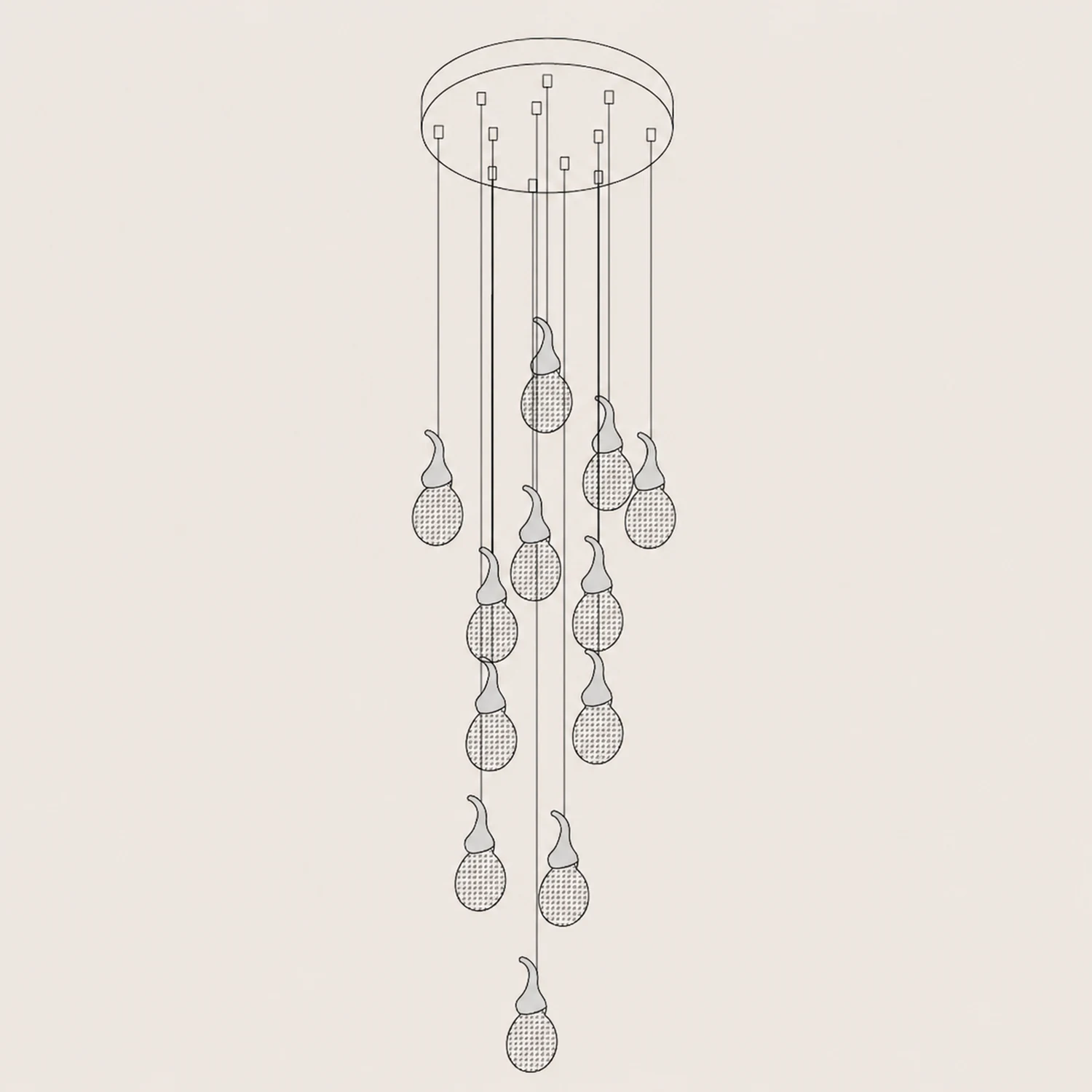 Leo Bubble Chandelier - Lumpaz