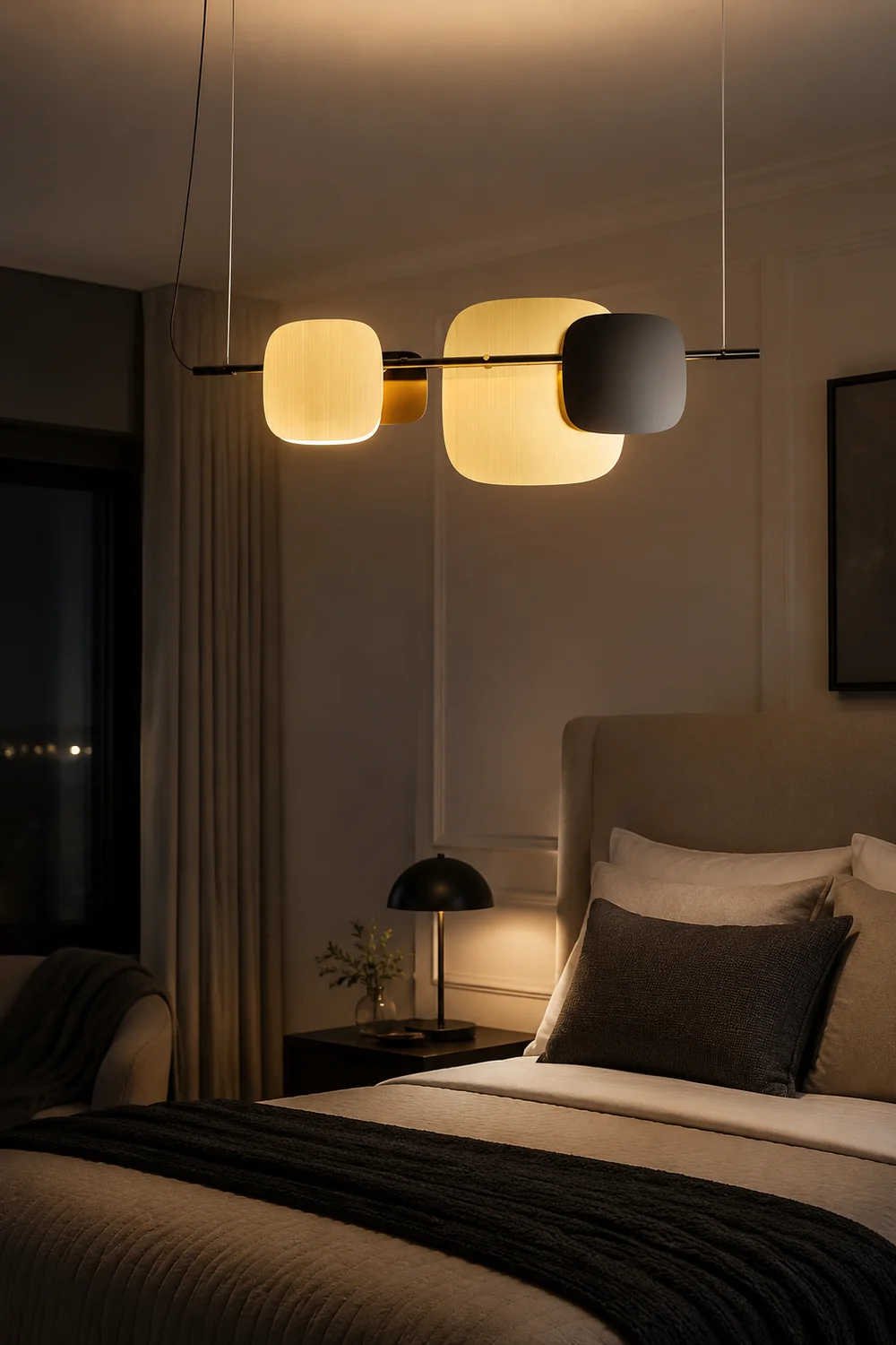 Rounded square Chandelier - Lumpaz