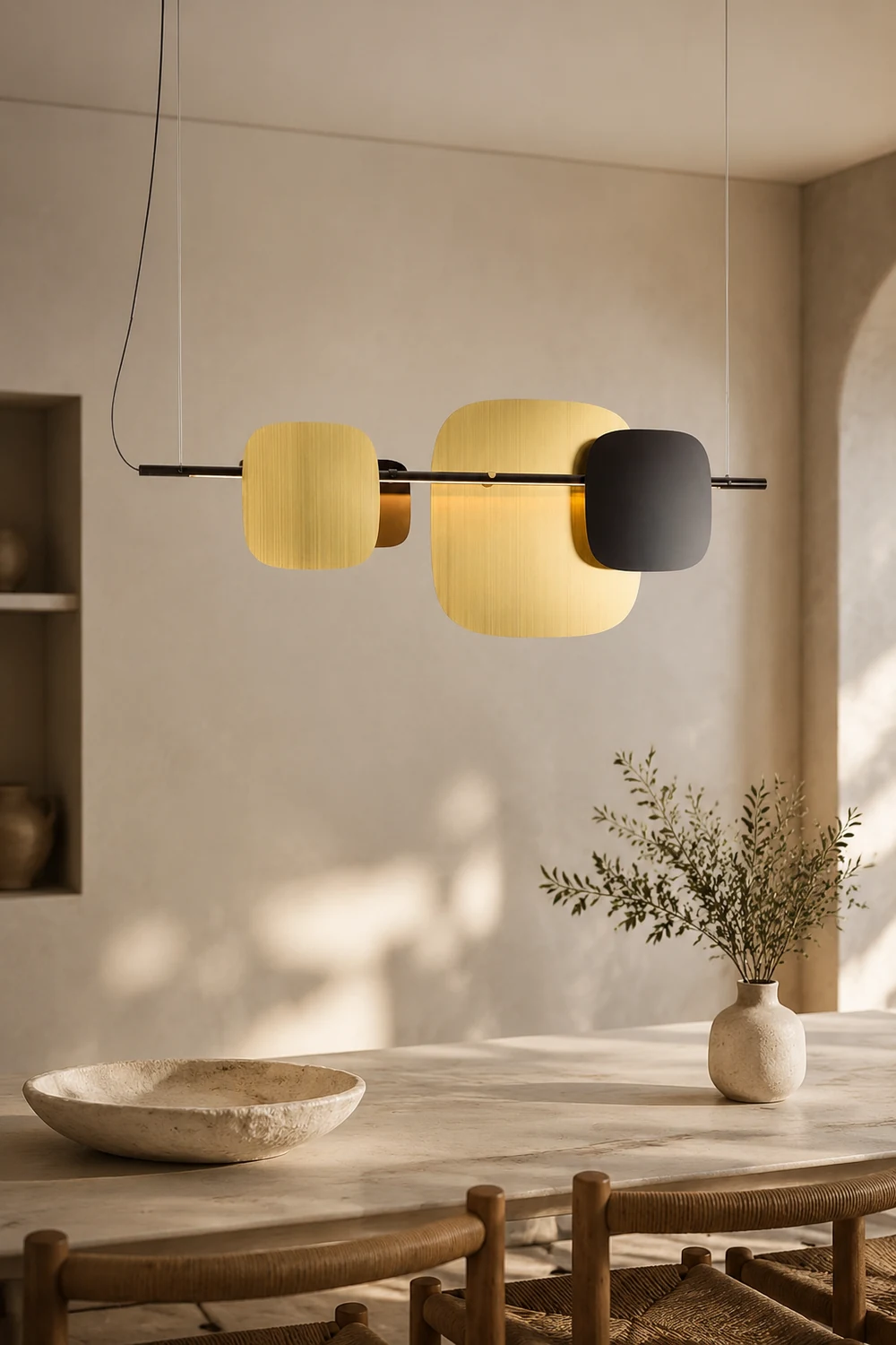 Rounded square Chandelier - Lumpaz
