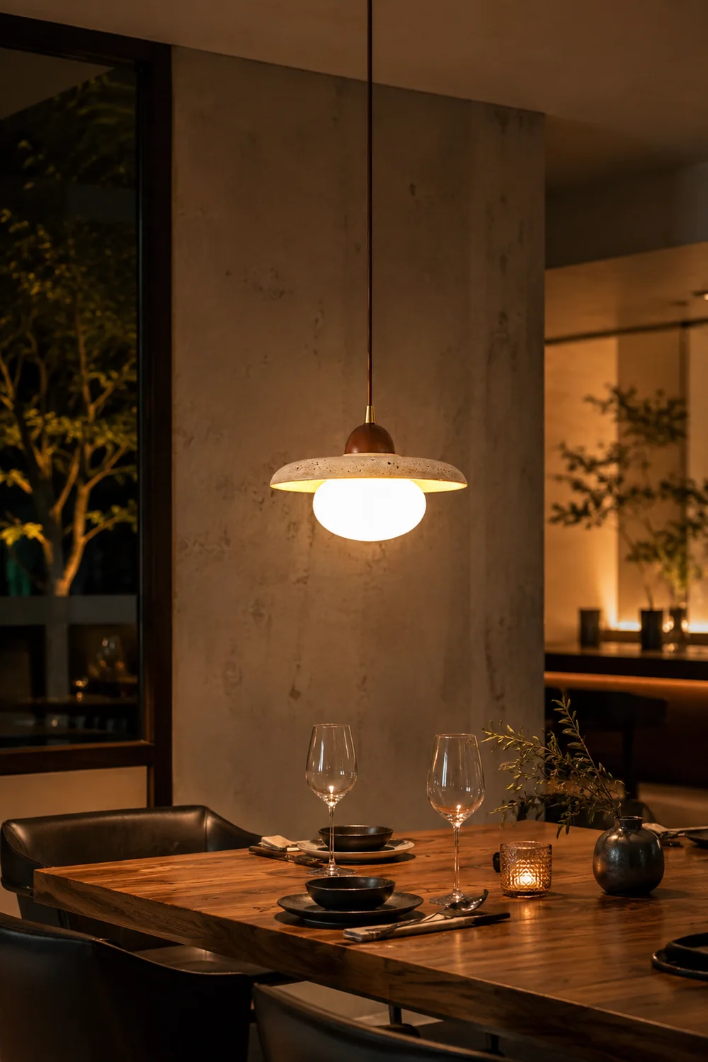Travertine Pendant Lamp - Lumpaz