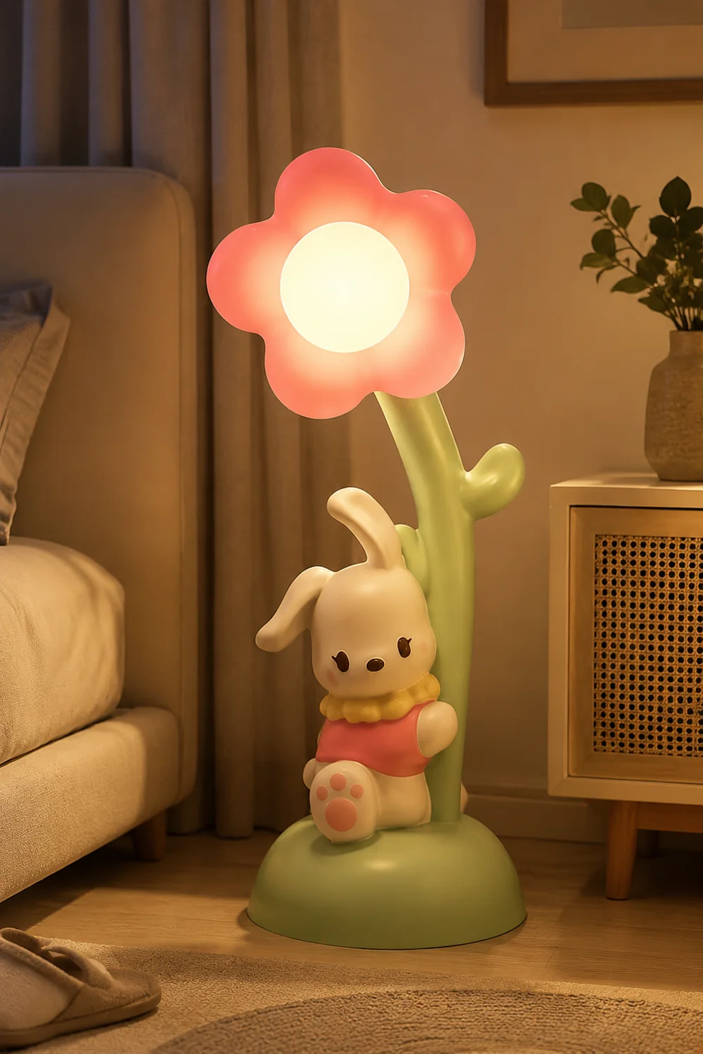 Bunny & Flower Floor Lamp - Lumpaz