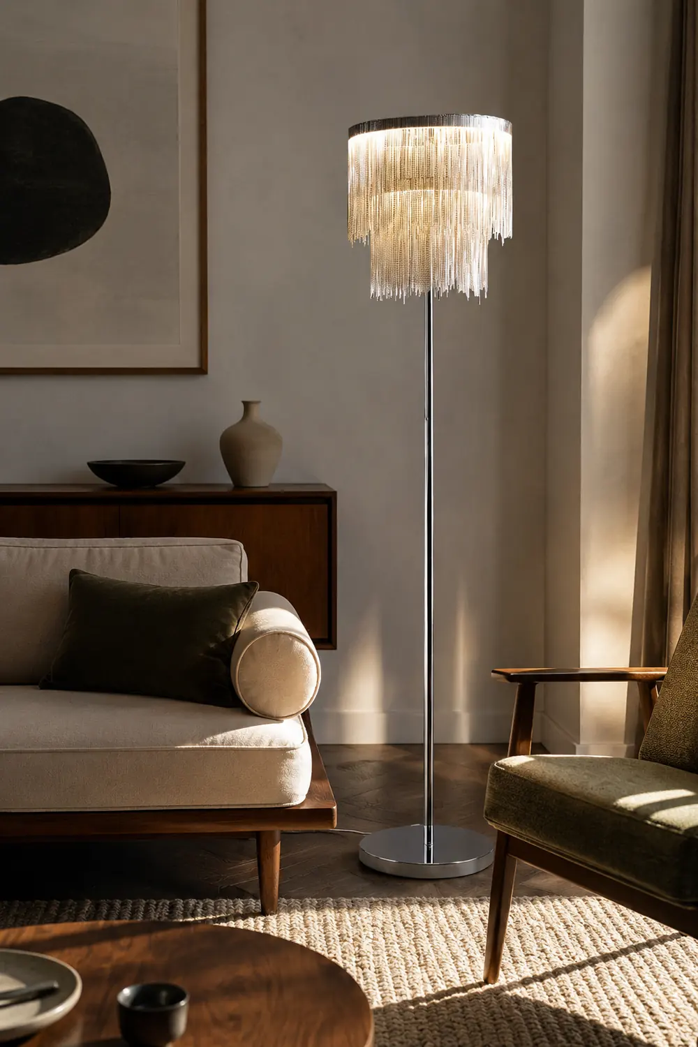 Cadena Tassel Floor Lamp - Lumpaz