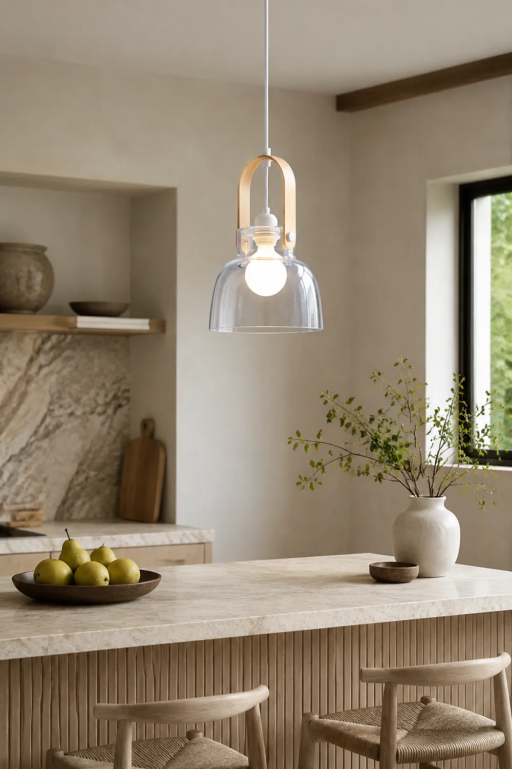 Skandi Glass Pendant Lamp - Lumpaz