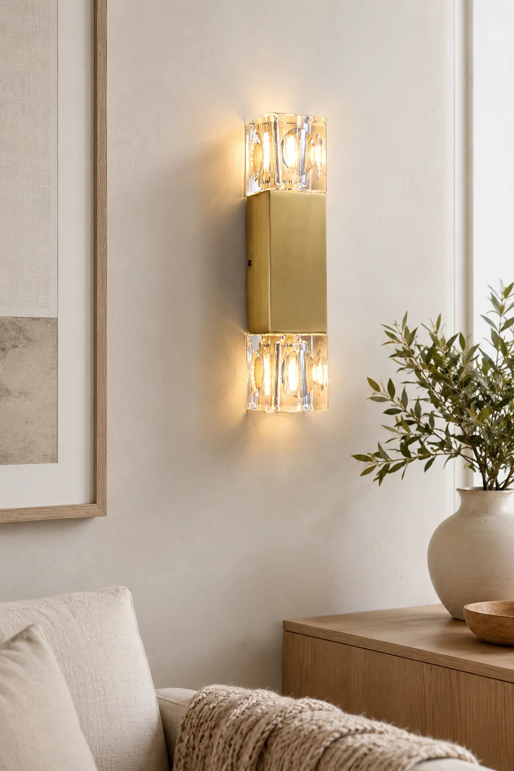 Rectangle Crystal Wall Lamp - Lumpaz