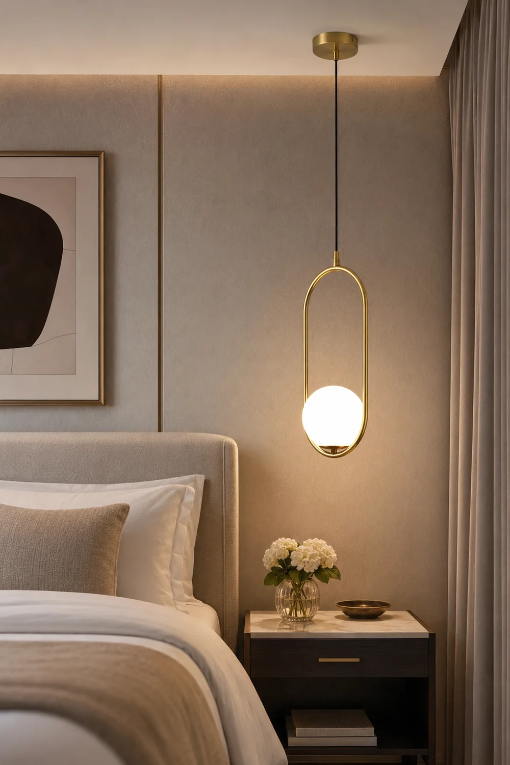 Mila Brass Pendant Lamp - Lumpaz