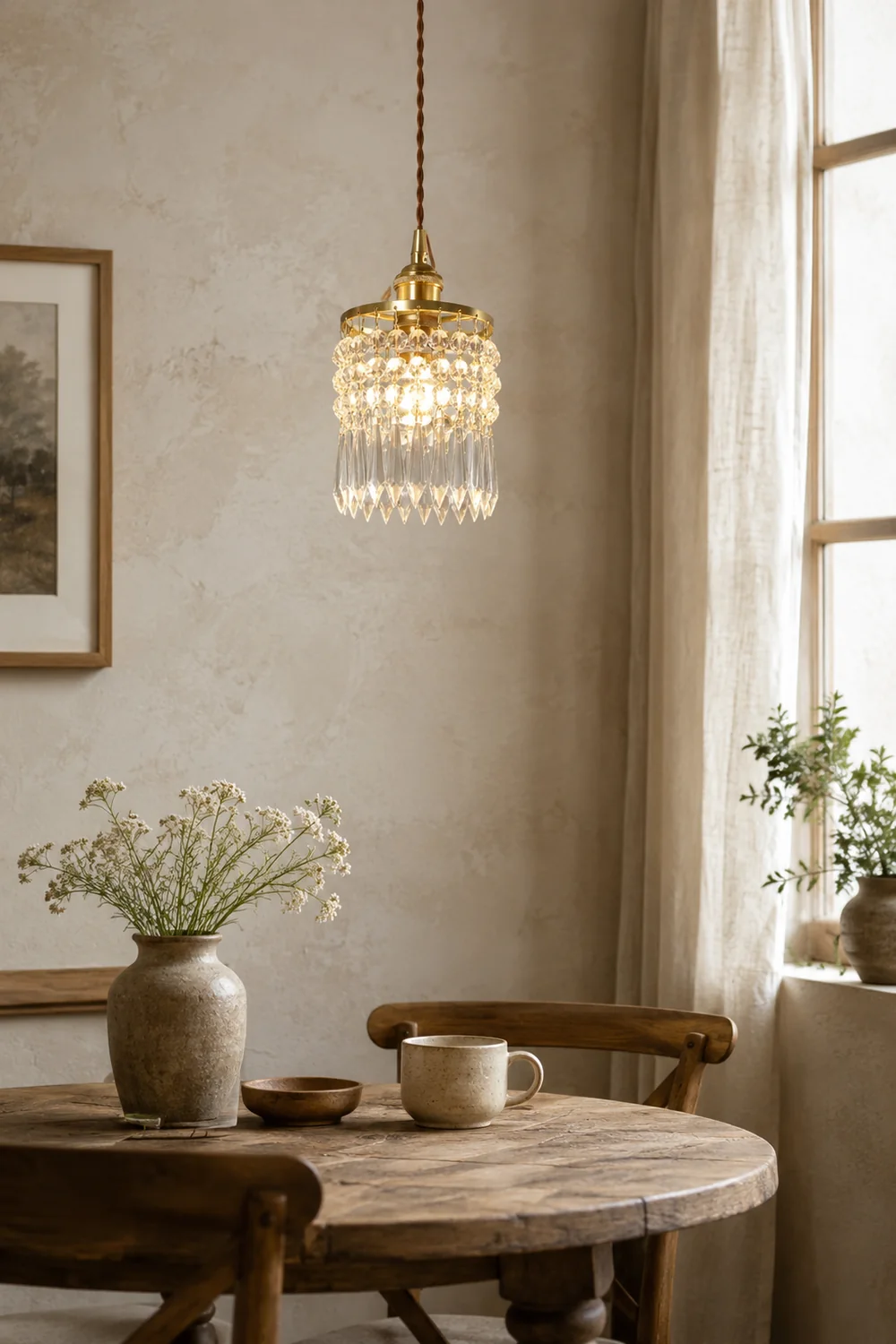 Vintage Crystal Pendant Lamp - Lumpaz