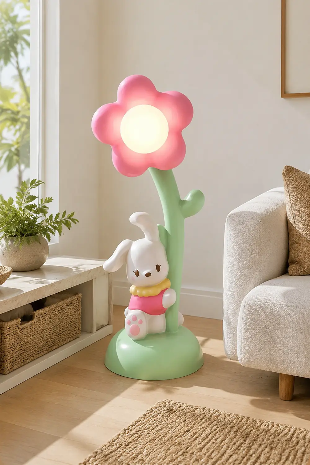 Bunny & Flower Floor Lamp - Lumpaz