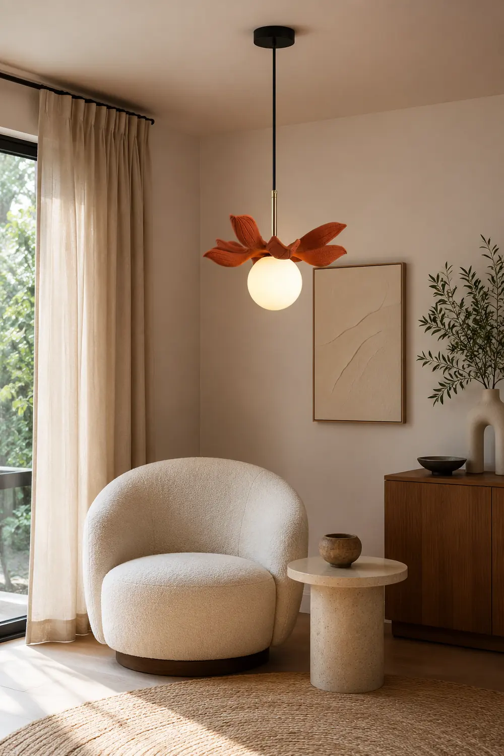 Resin Small Pendant Light - Lumpaz