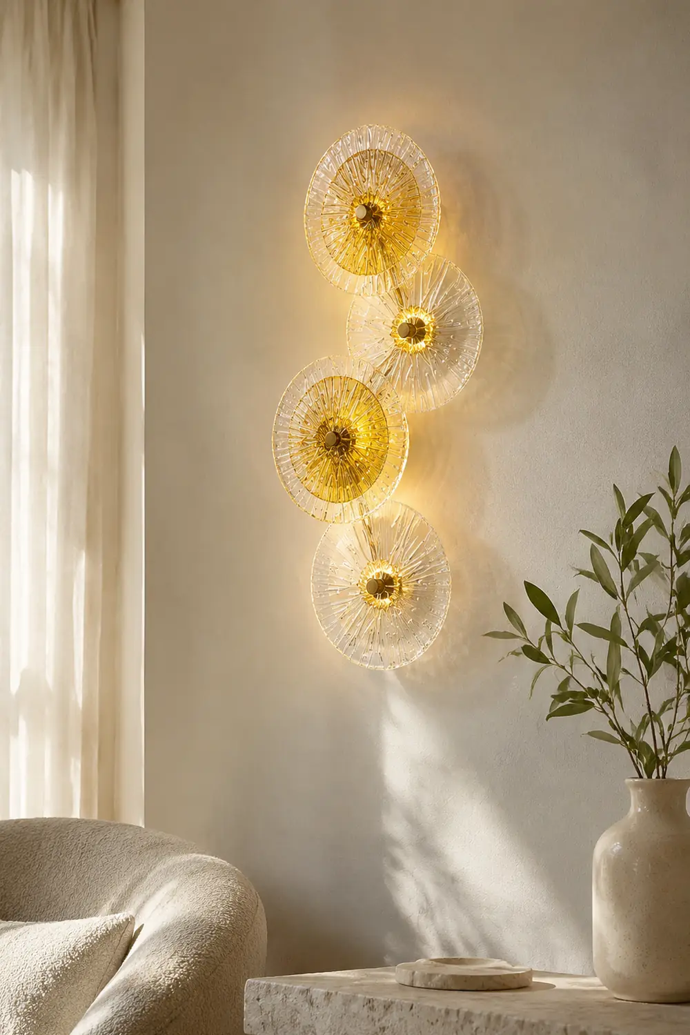 Lotus Leaves Wall Lamp - Lumpaz
