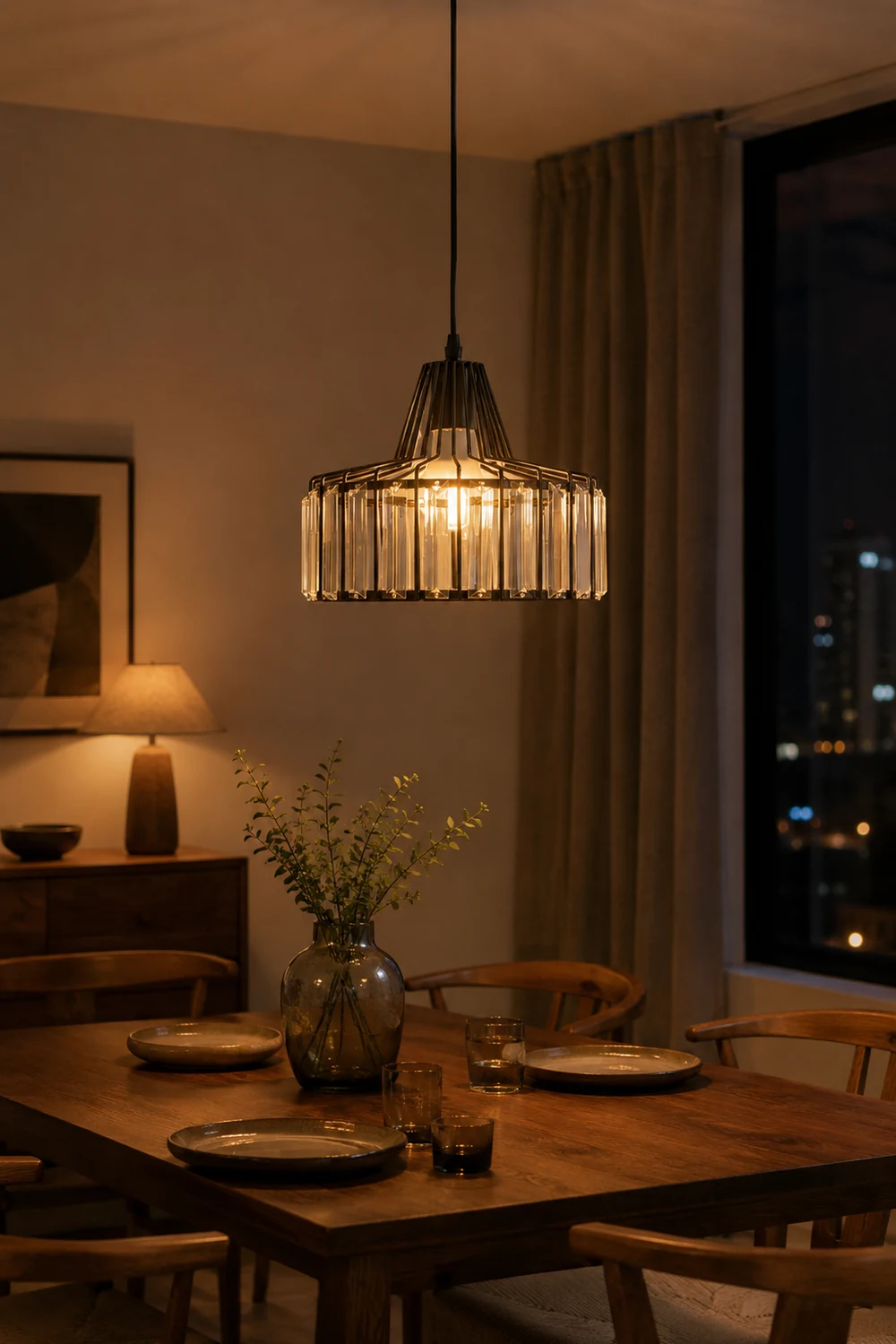 Bruckner Crystal Pendant Lamp - Lumpaz