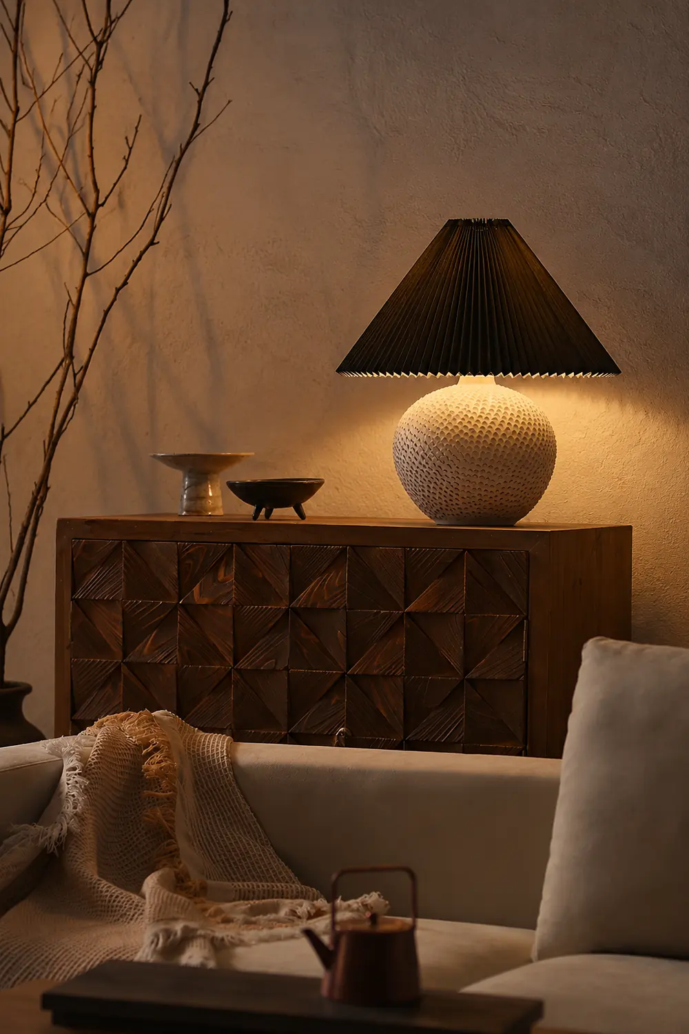 Textured Ceramic Table Light - Lumpaz