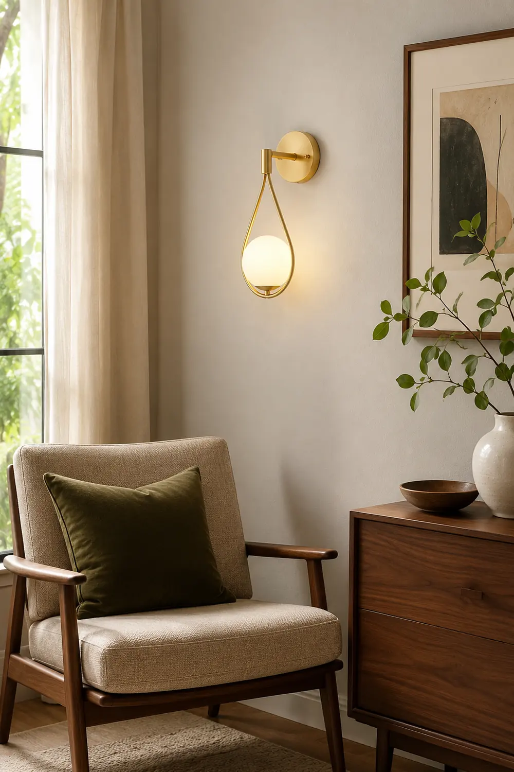 Brass Vanity Wall Lamp - Lumpaz