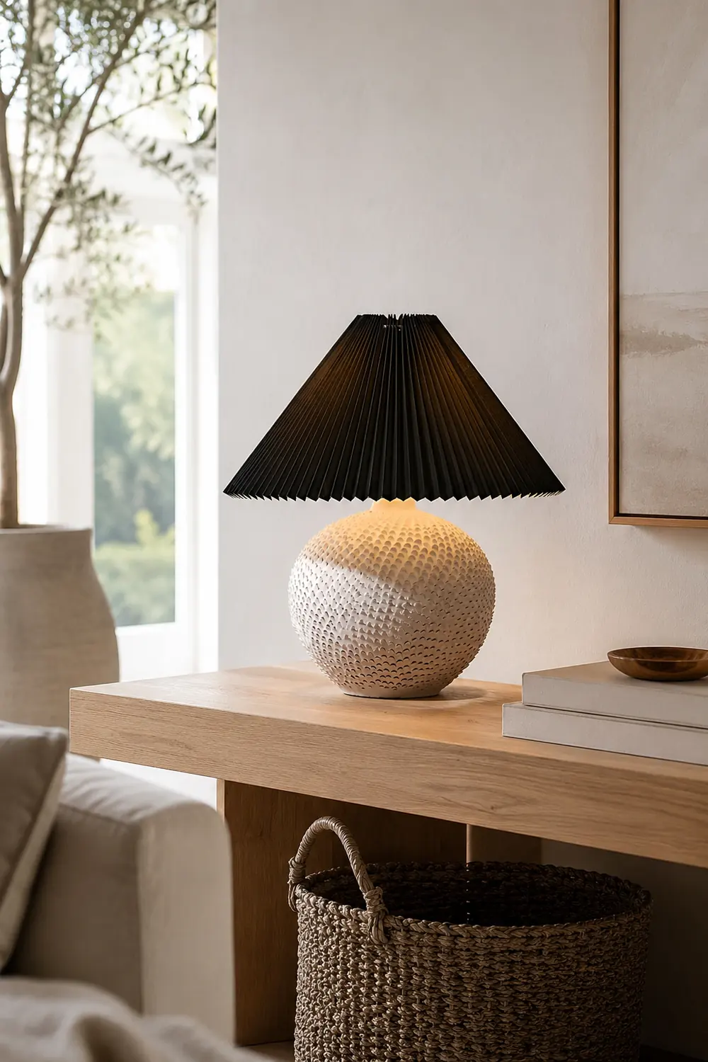 Textured Ceramic Table Light - Lumpaz